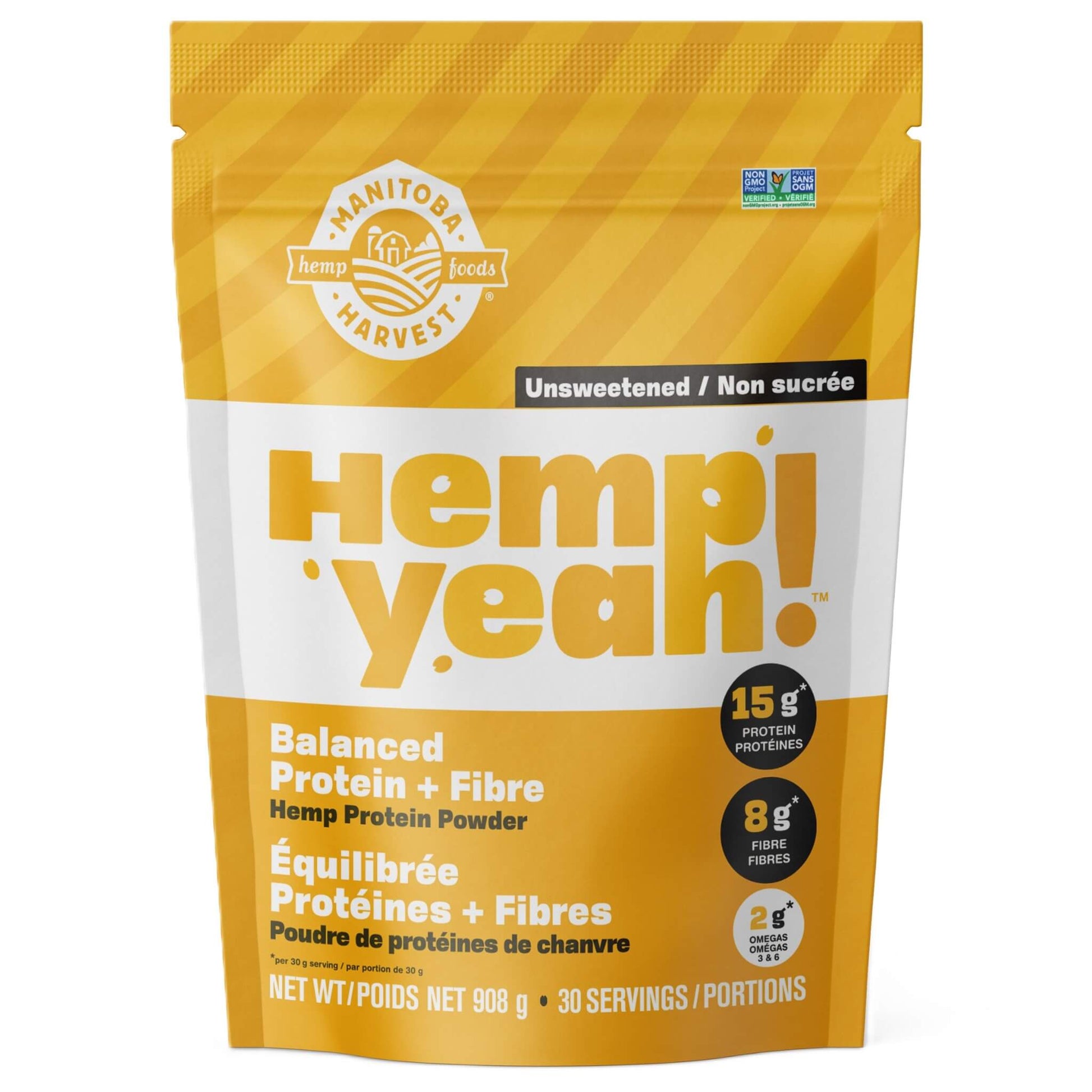 Manitoba Harvest Hemp Yeah Protein + Fiber 908g