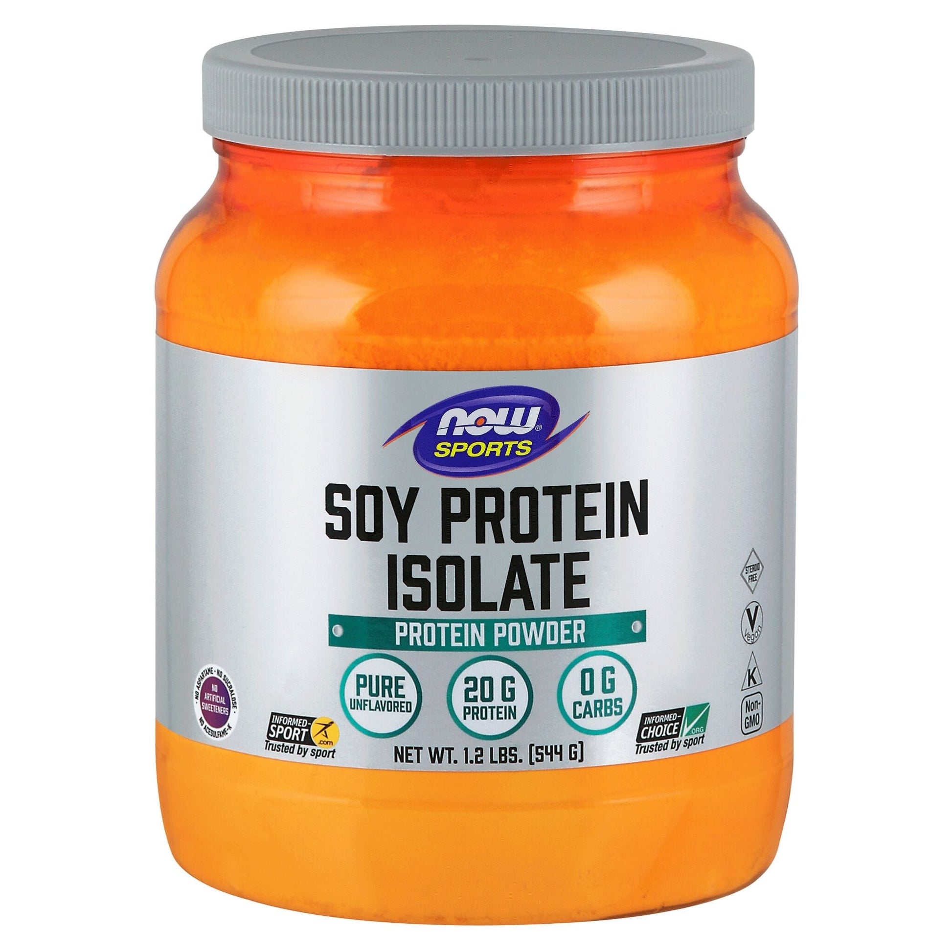 NOW Soy Protein Isolate Unflavoured 544g