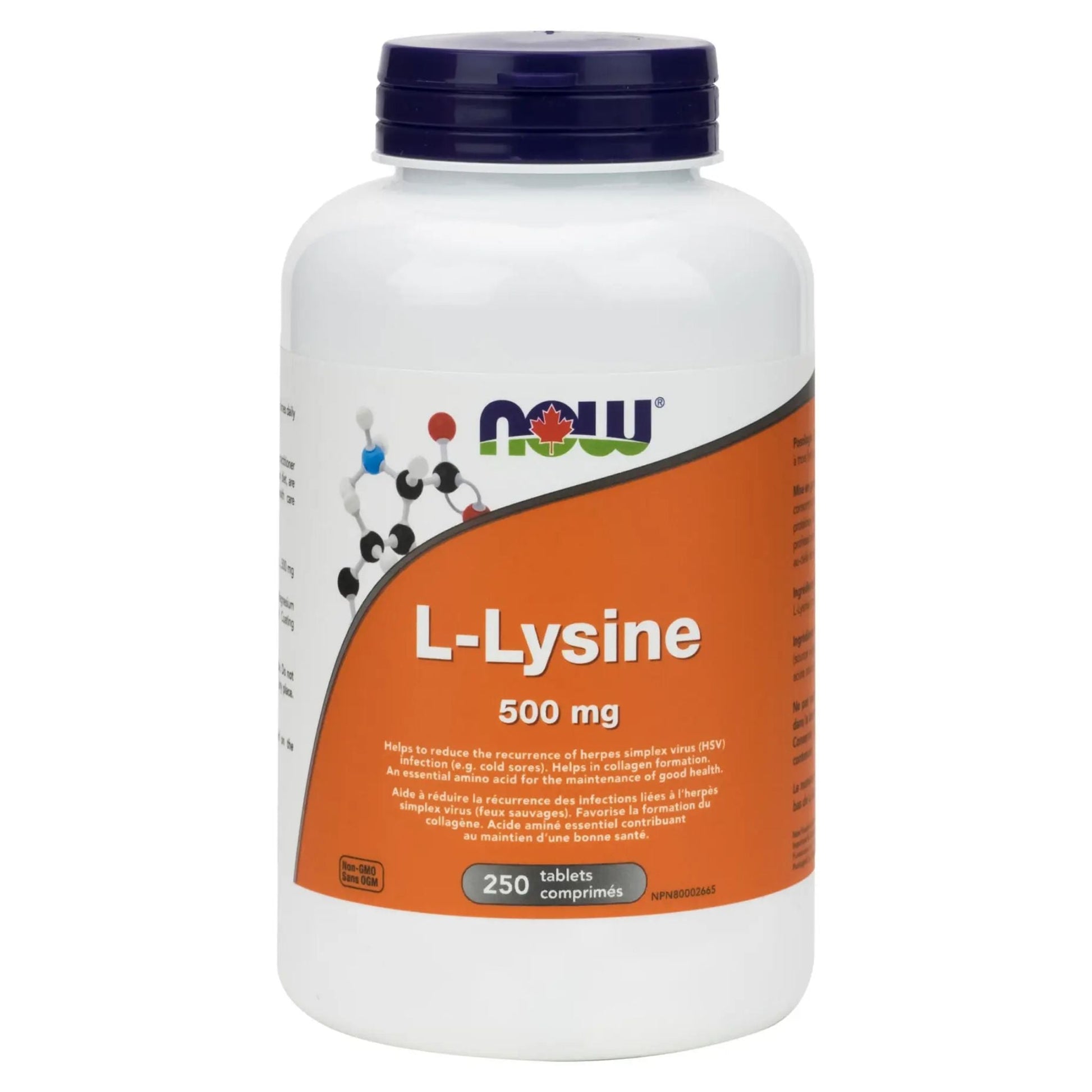 NOW L-Lysine 500mg 250 Tablets