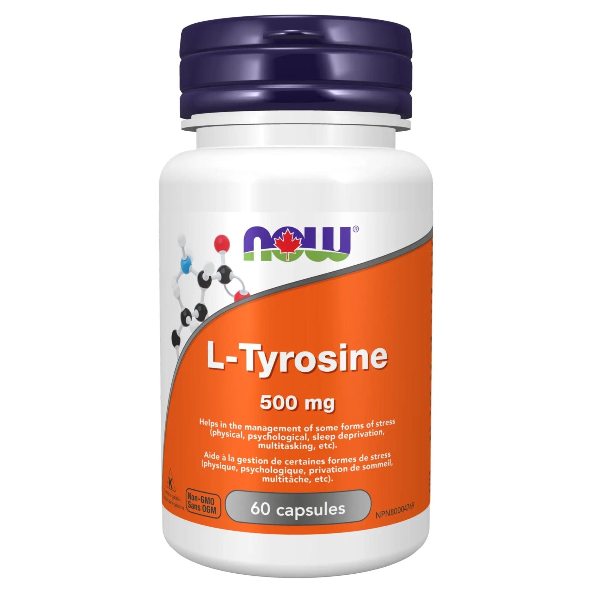 NOW L-Tyrosine 500mg 60 Capsules