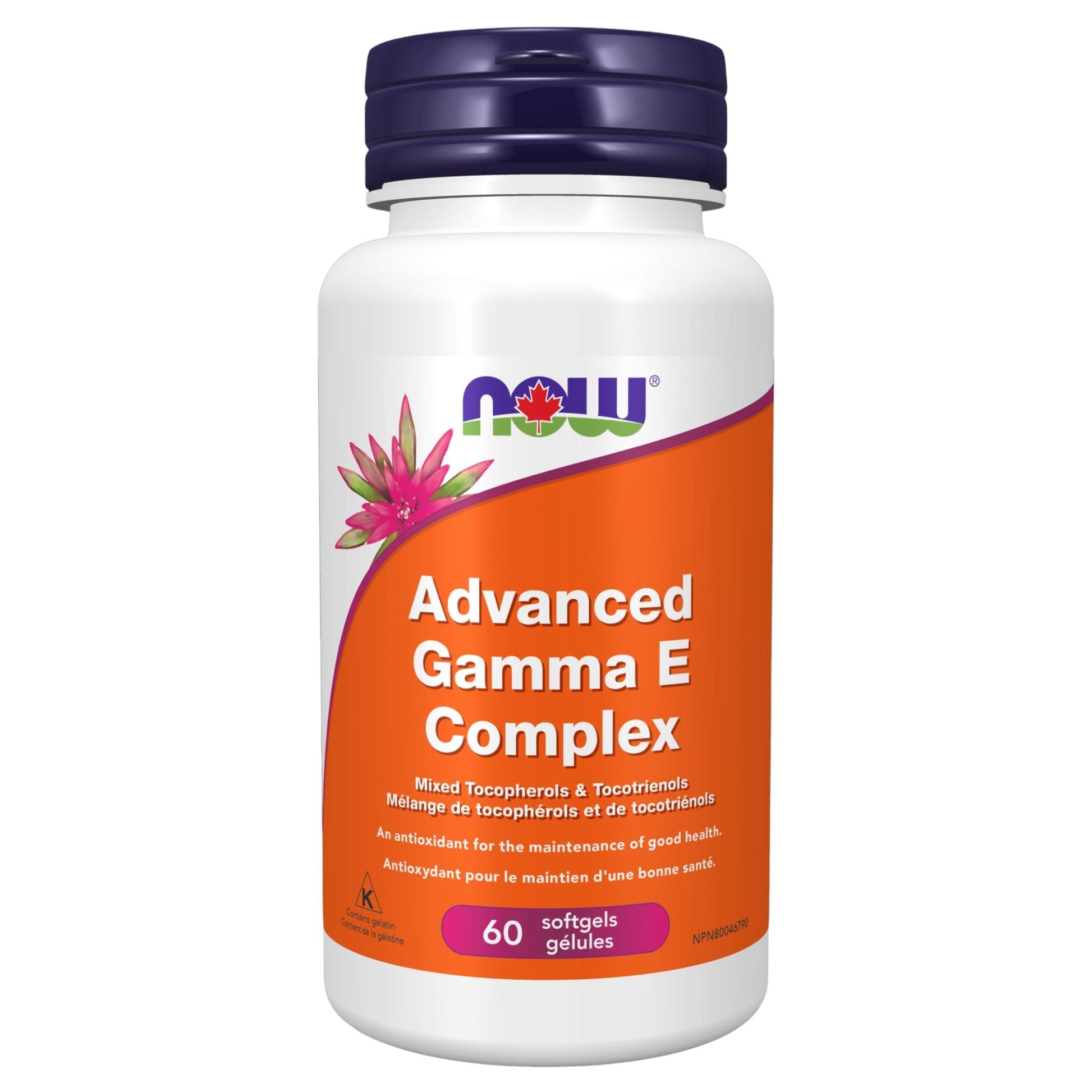 NOW Advanced Gamma E Complex 60 Softgels
