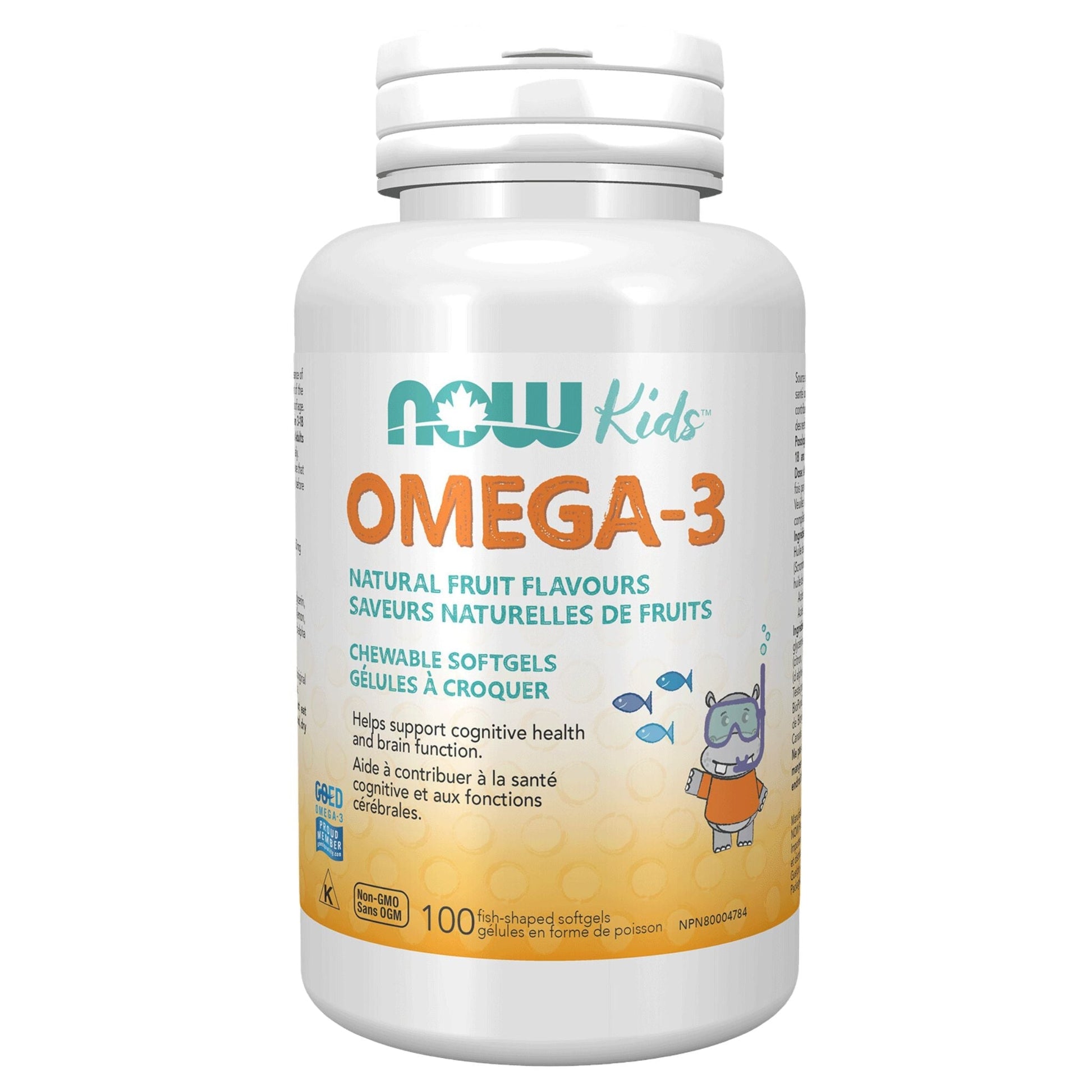 NOW Kids Omega-3 Chewable Softgels 100 Softgels