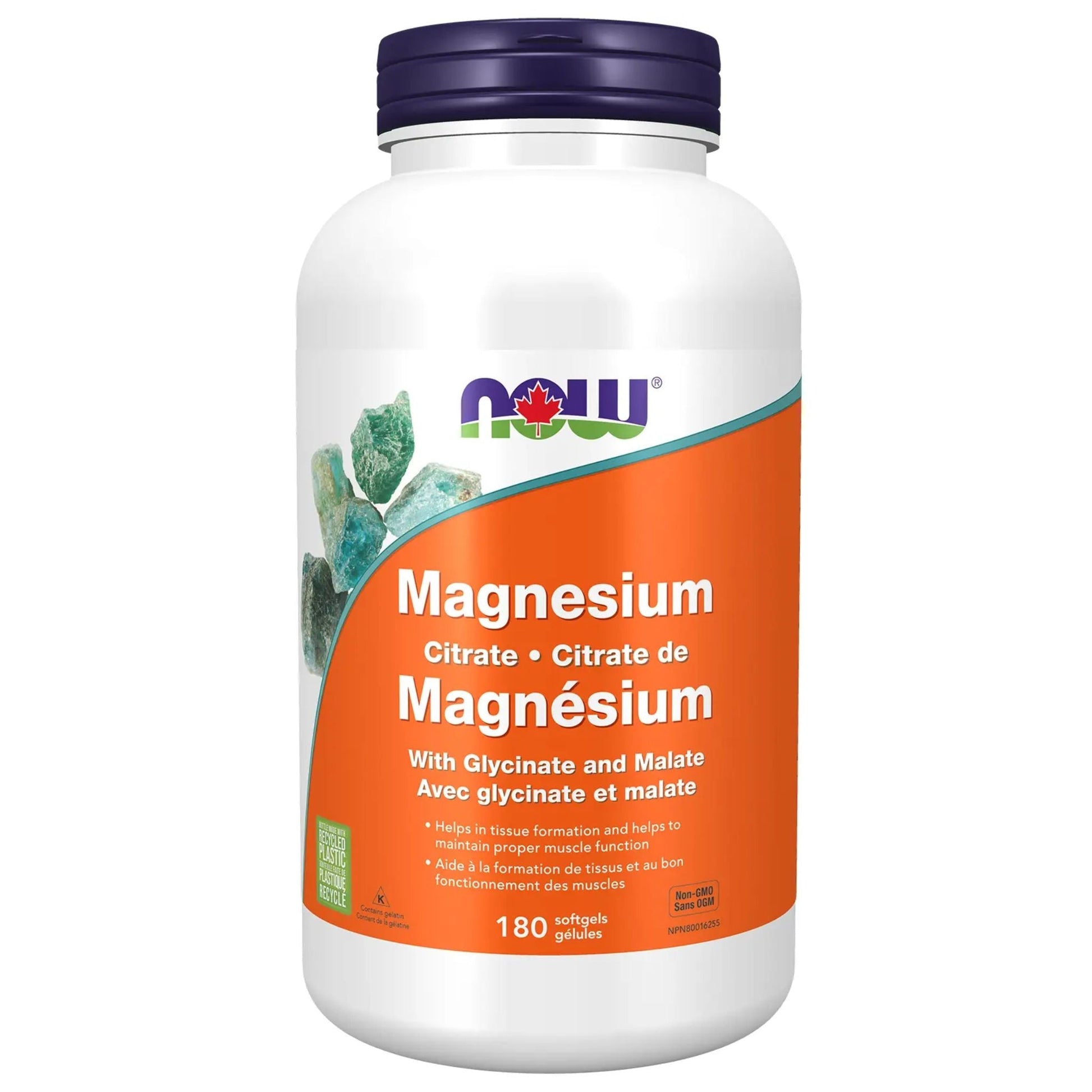 NOW Magnesium Citrate 180 Softgels