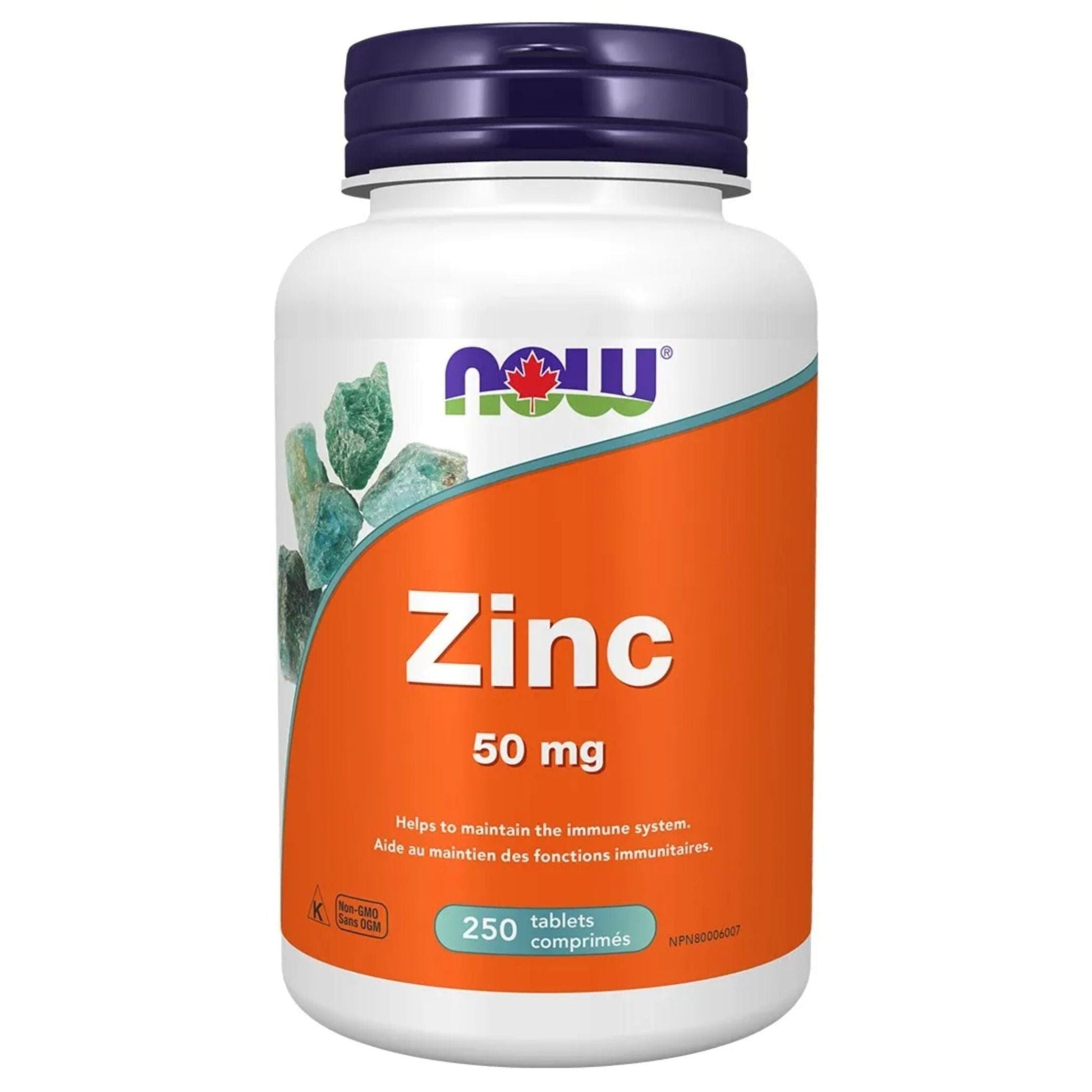 NOW Zinc Gluconate 50mg 250 Tablets