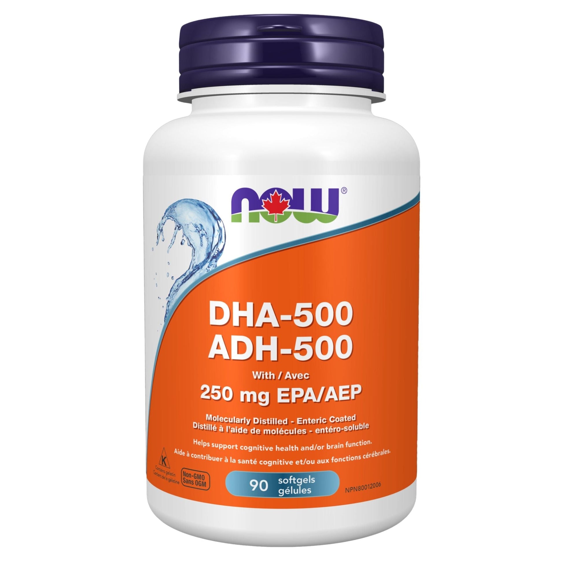 NOW DHA-500 ADH-500mg 90 Softgels