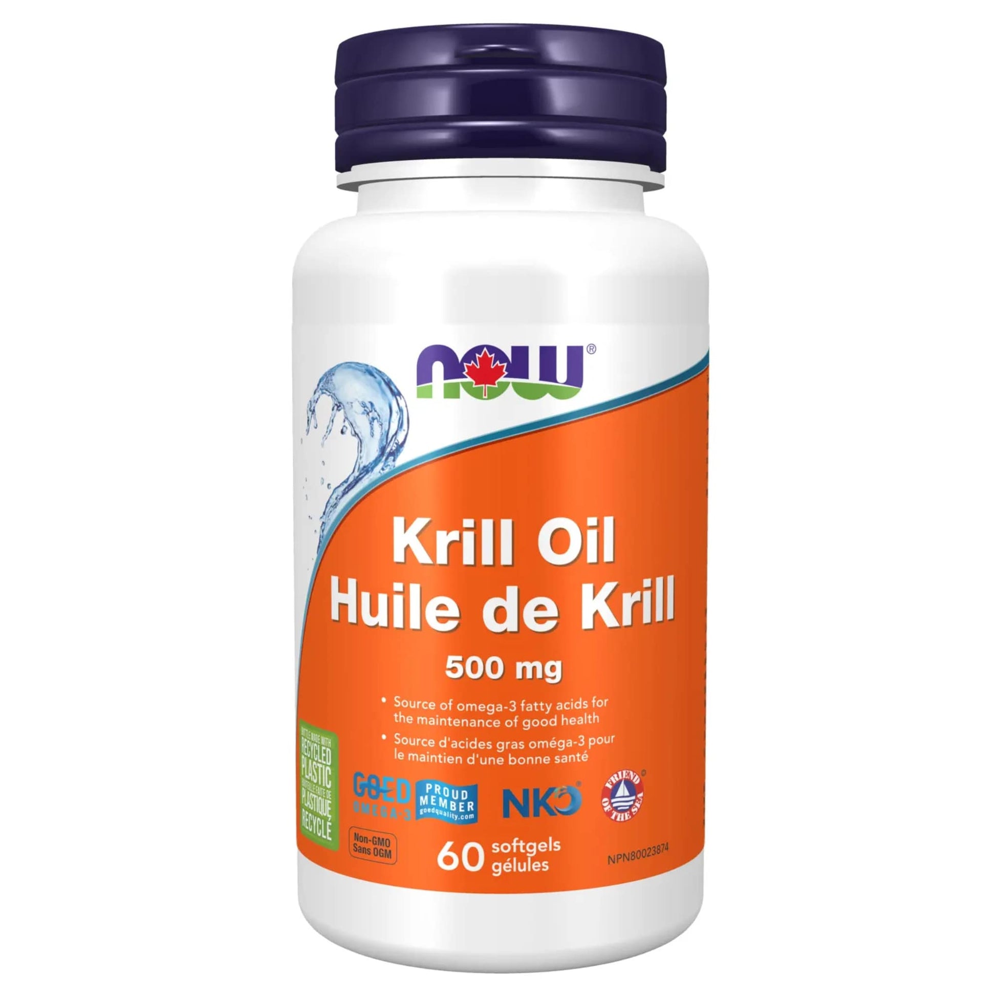 NOW Krill Oil 500mg 60 Softgels