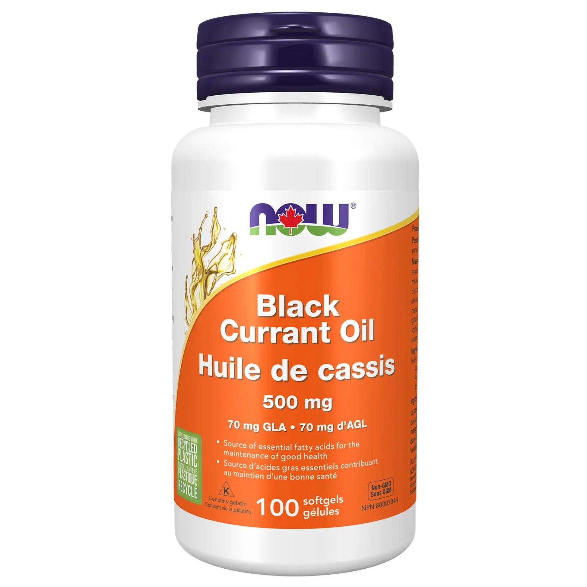 NOW Black Currant Oil 500mg 100 Softgels