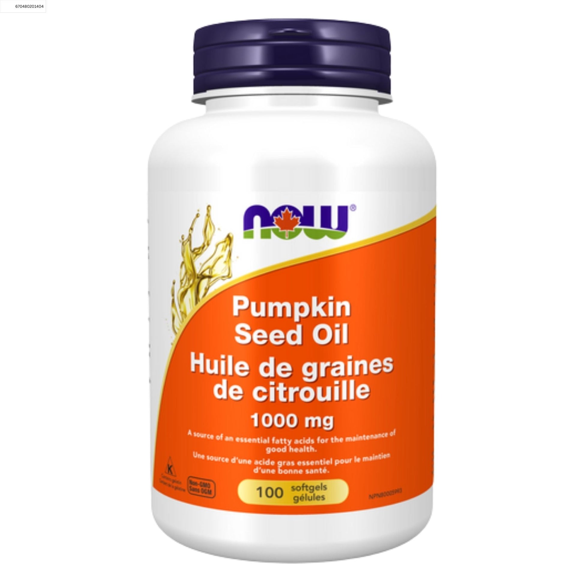 NOW Pumpkin Seed Oil 1000mg 100 Softgels
