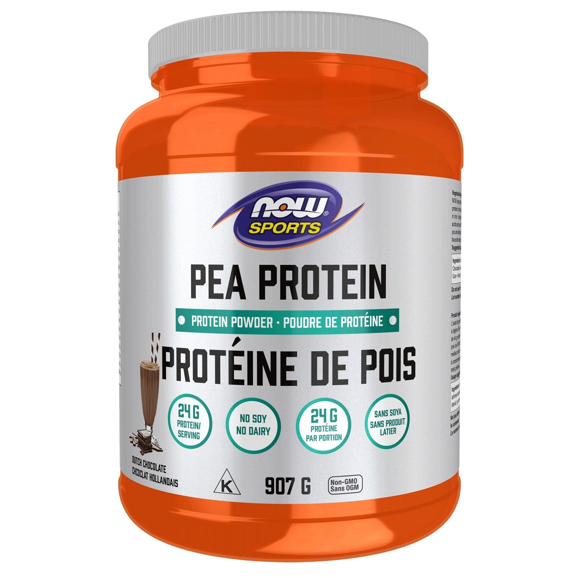 NOW Pea Protein Dutch Chocolate 907g