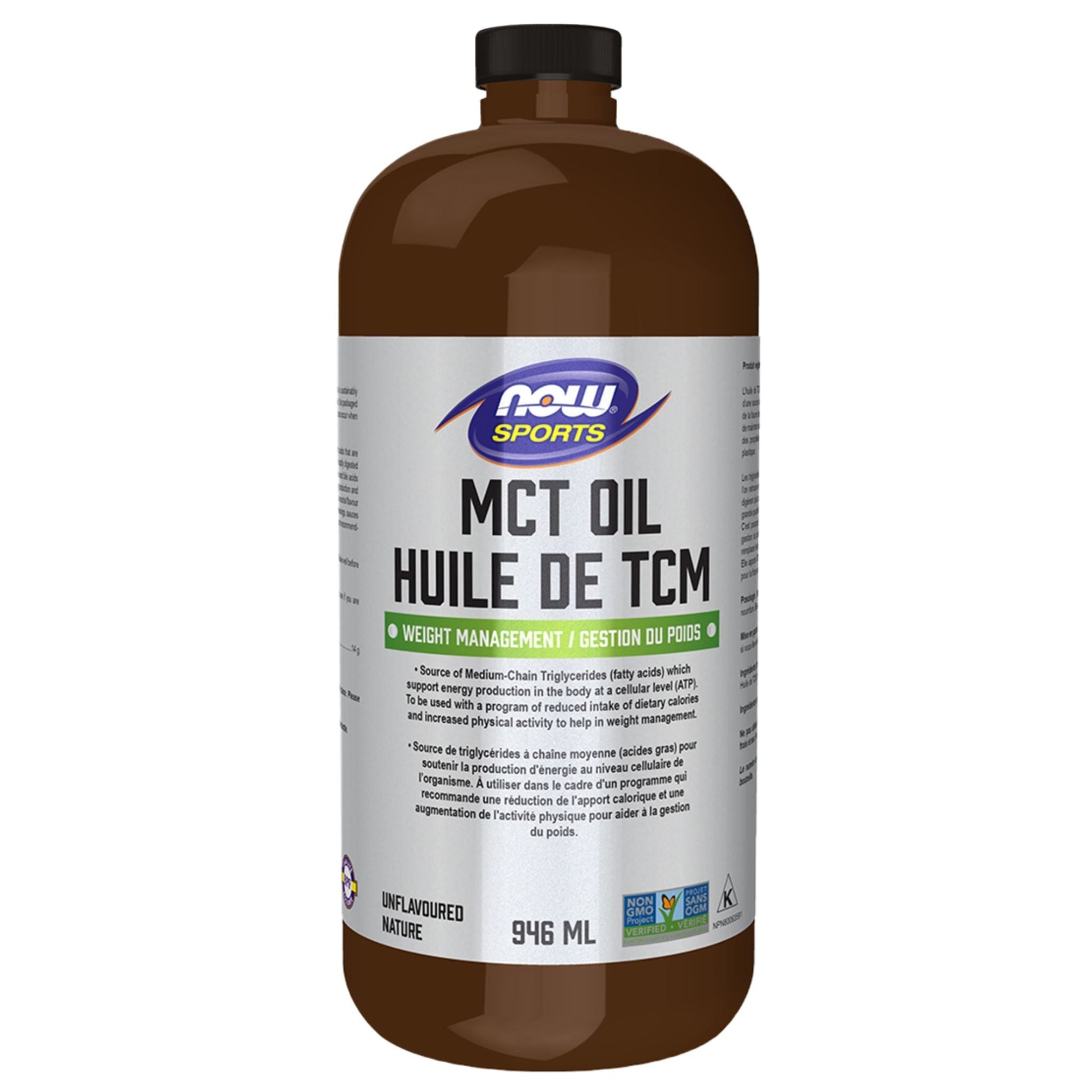 NOW MCT Oil Liquid in Plastic Bottle 946ml