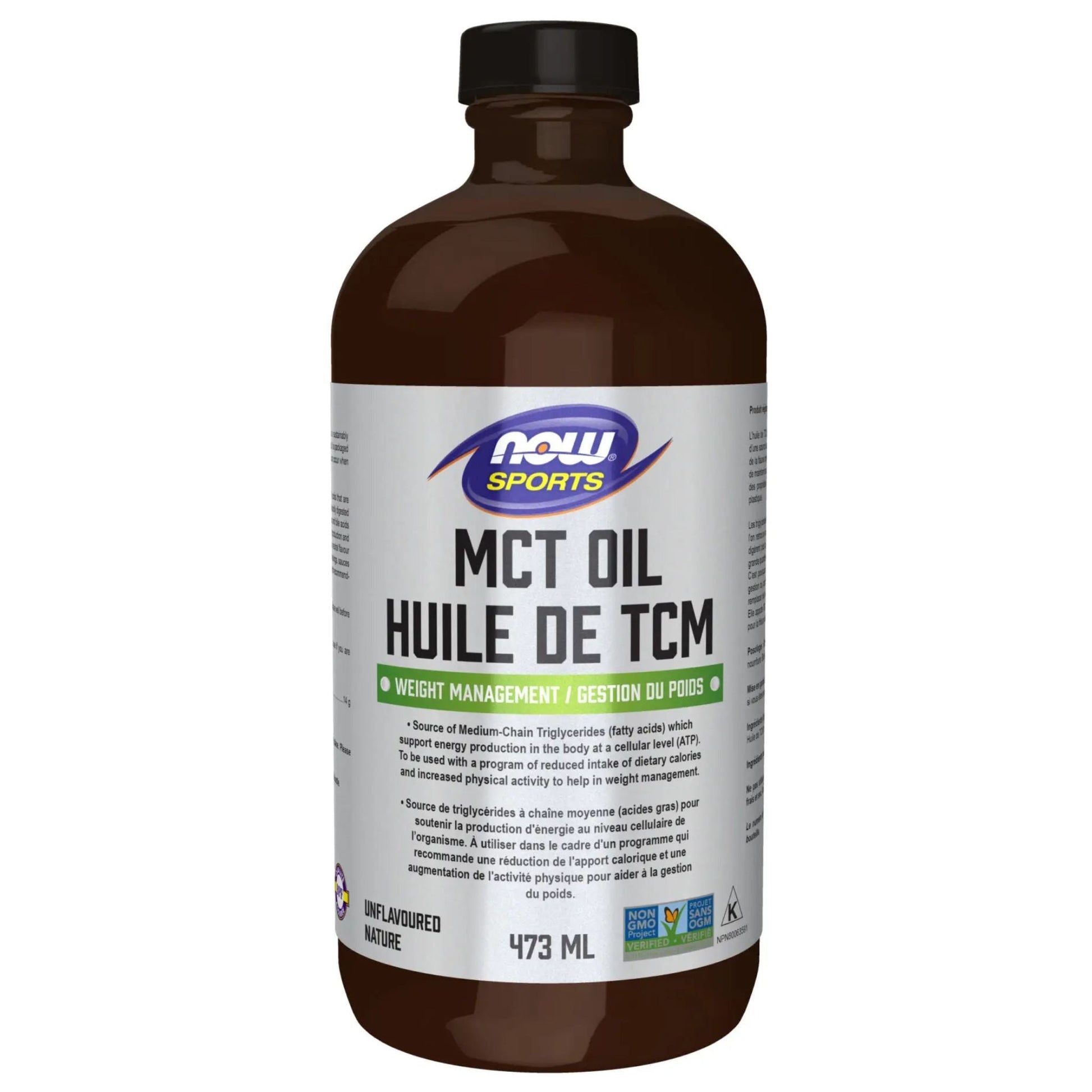 NOW MCT Oil Liquid in Glass Bottle 473ml