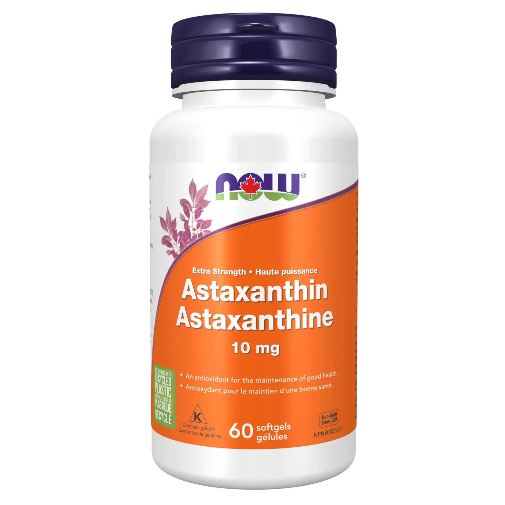 NOW Astaxanthin 10mg 60 Softgels