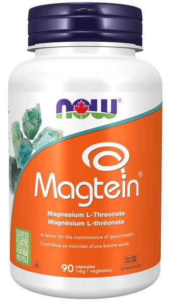 Now Magtein Magnesium L-Threonate 90 Capsules - Promotes Brain Health, Promotes Relaxation and Stress, Supports Memory and Learning