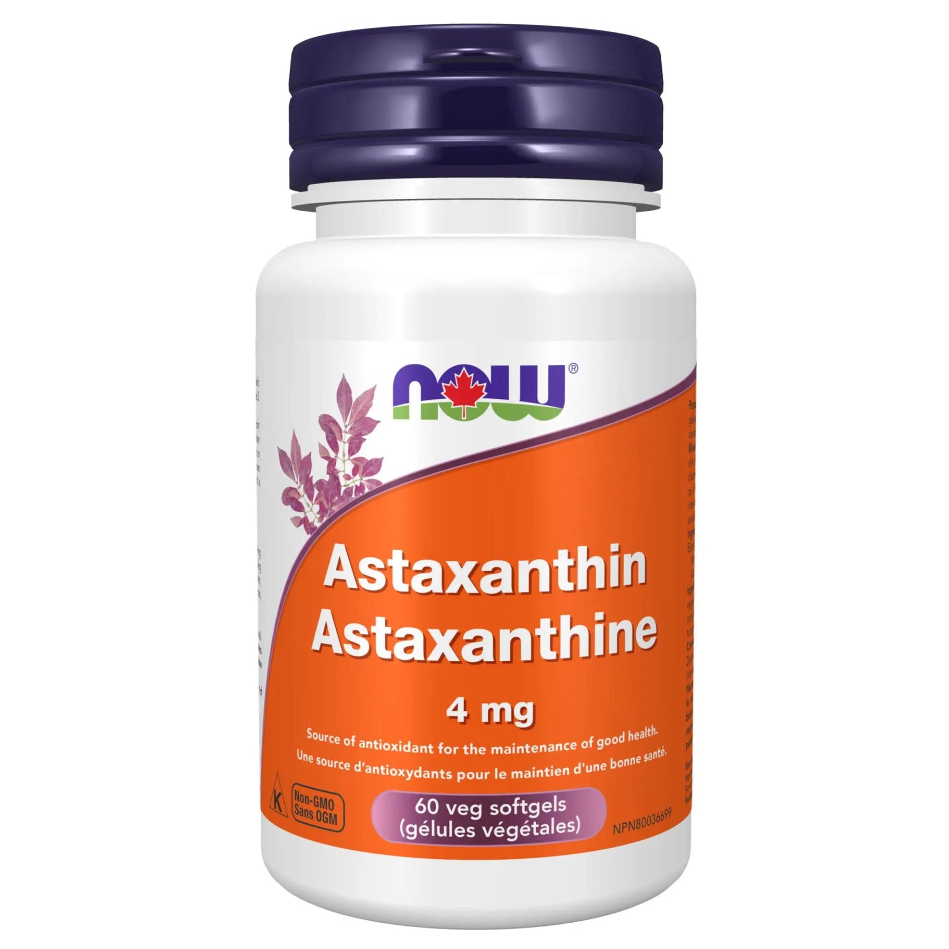 NOW Astaxanthin 4mg 60 Softgels