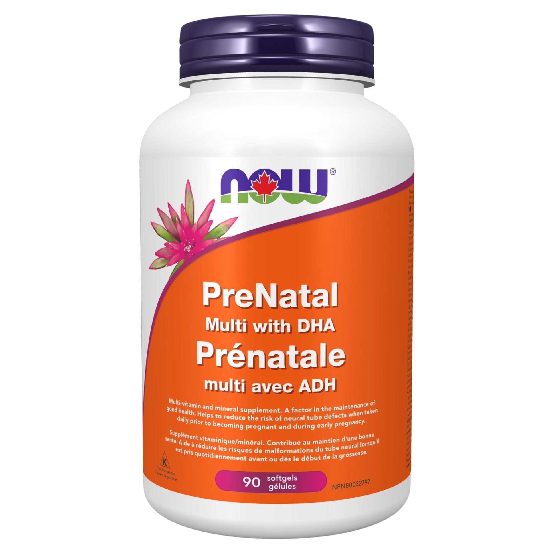 NOW Prenatal Multi with DHA 90 Softgels