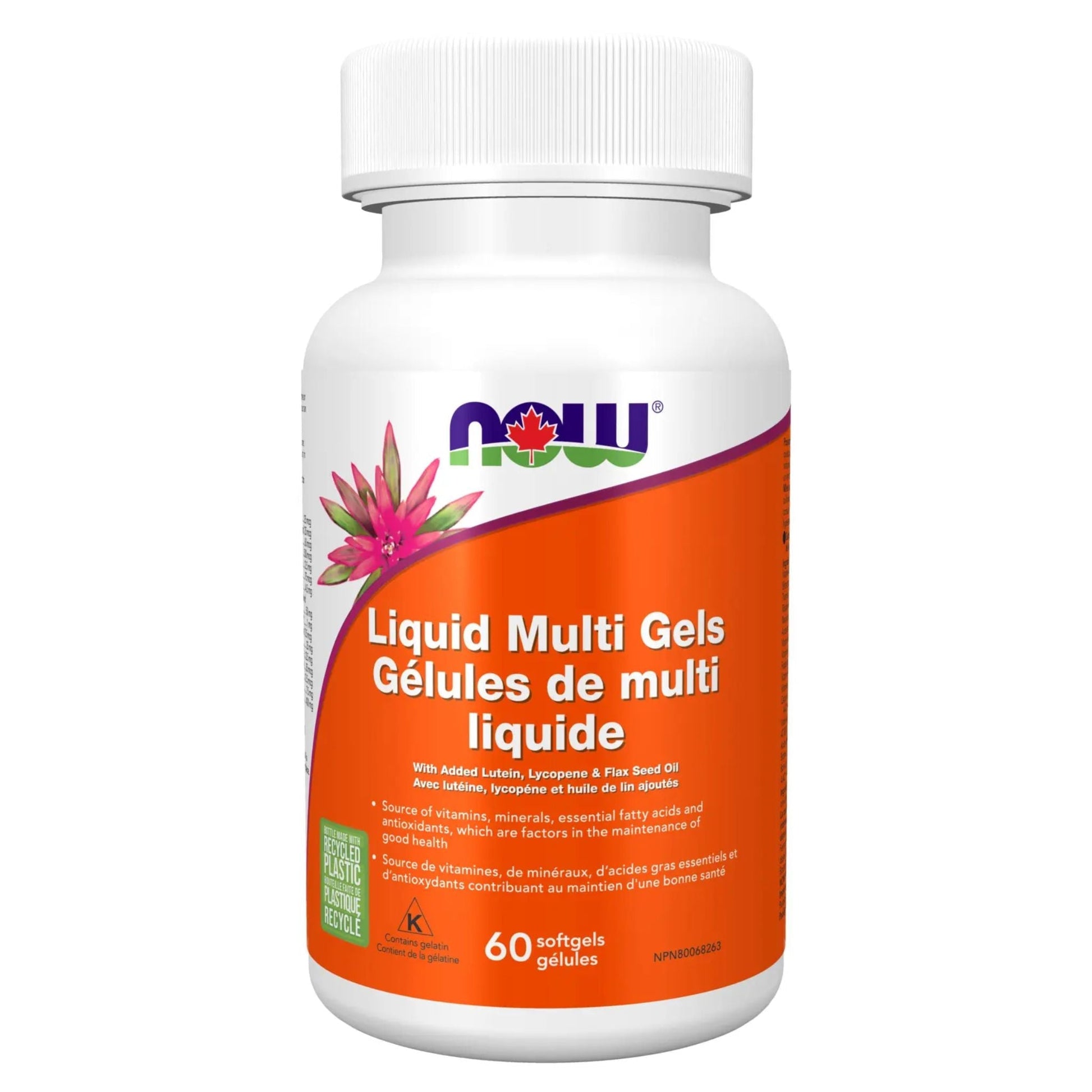 NOW Liquid Multi Gels with Flax Oil 60 Softgels