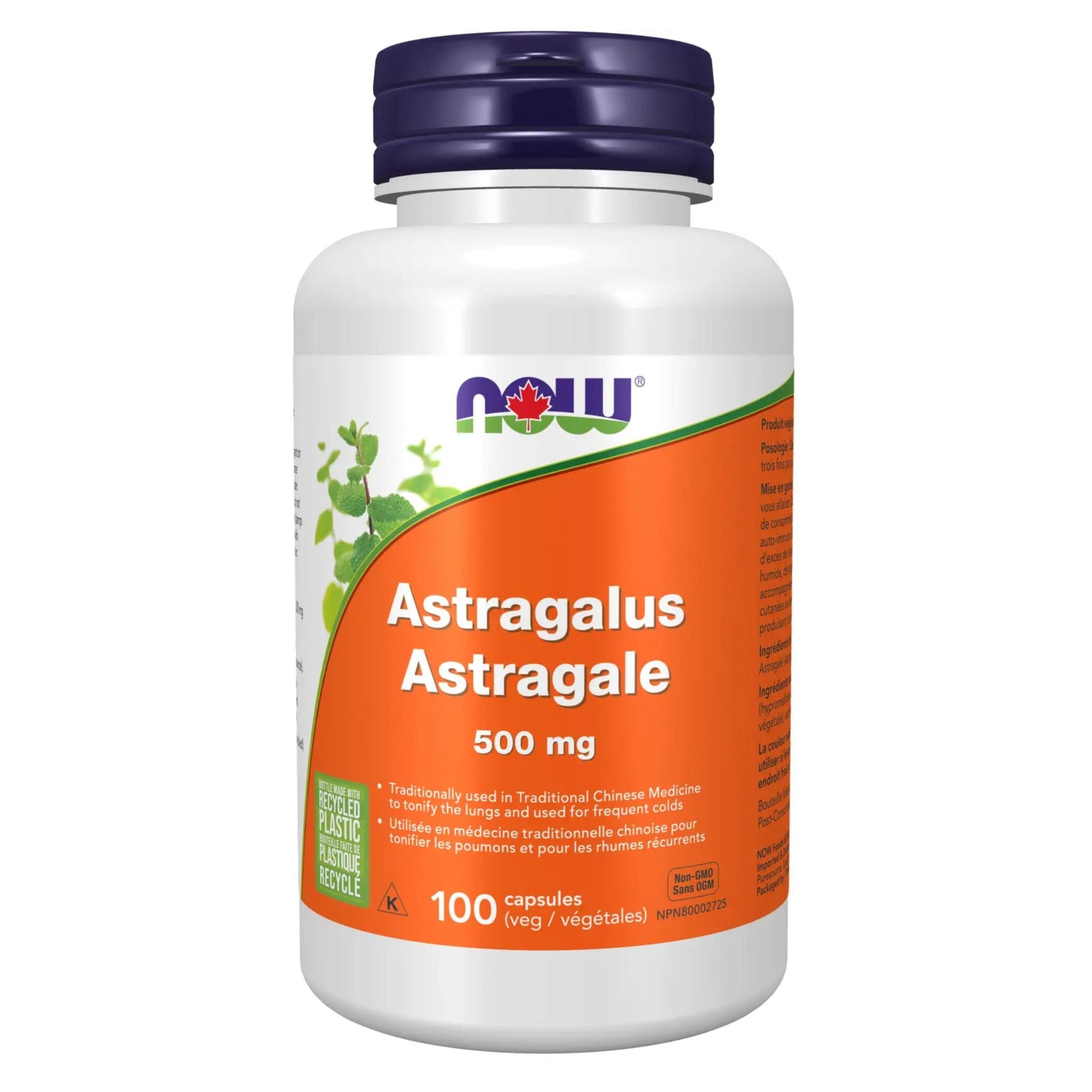 NOW Astragalus 500mg 100 Capsules
