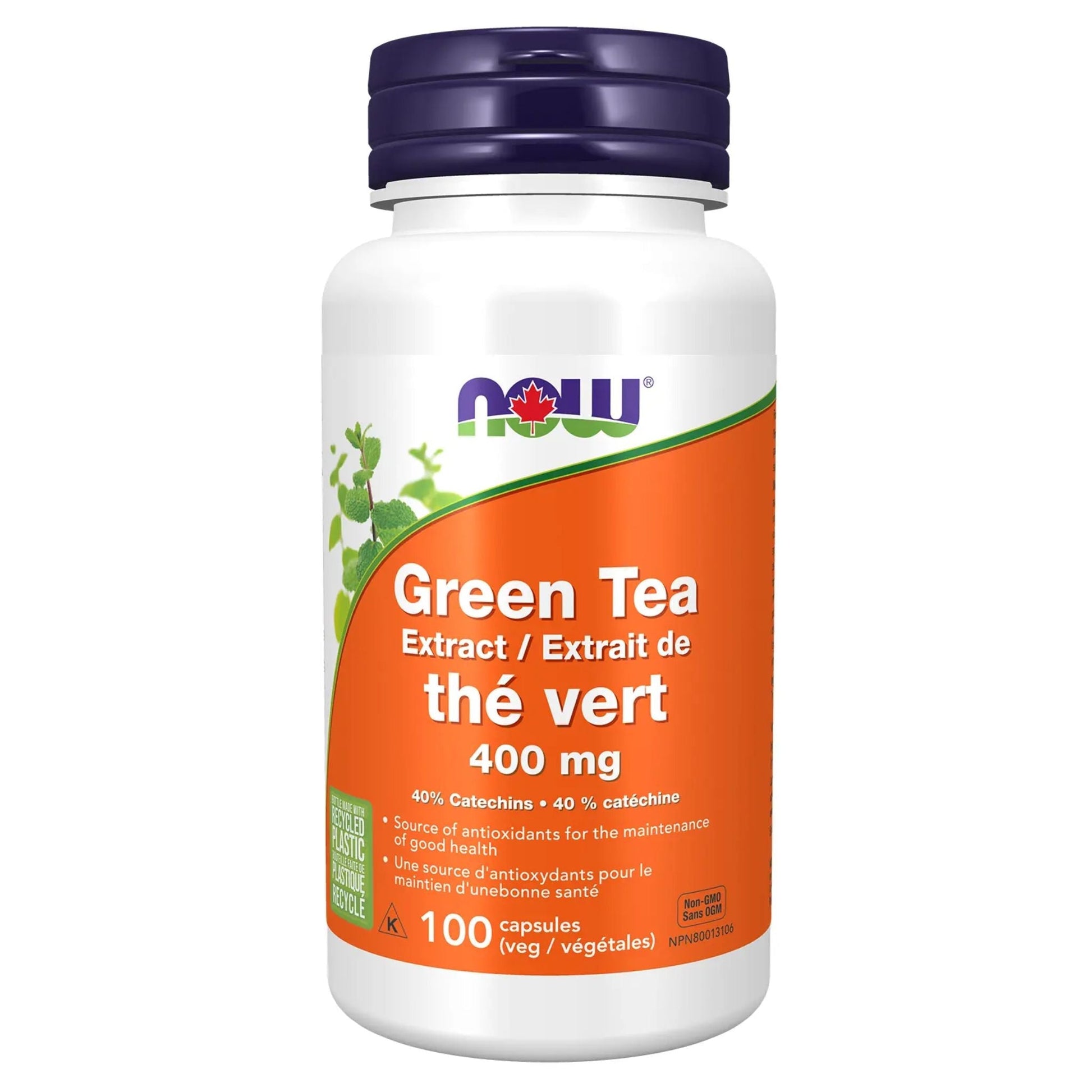 NOW Green Tea Extract 400mg 100 Vegetable Capsules