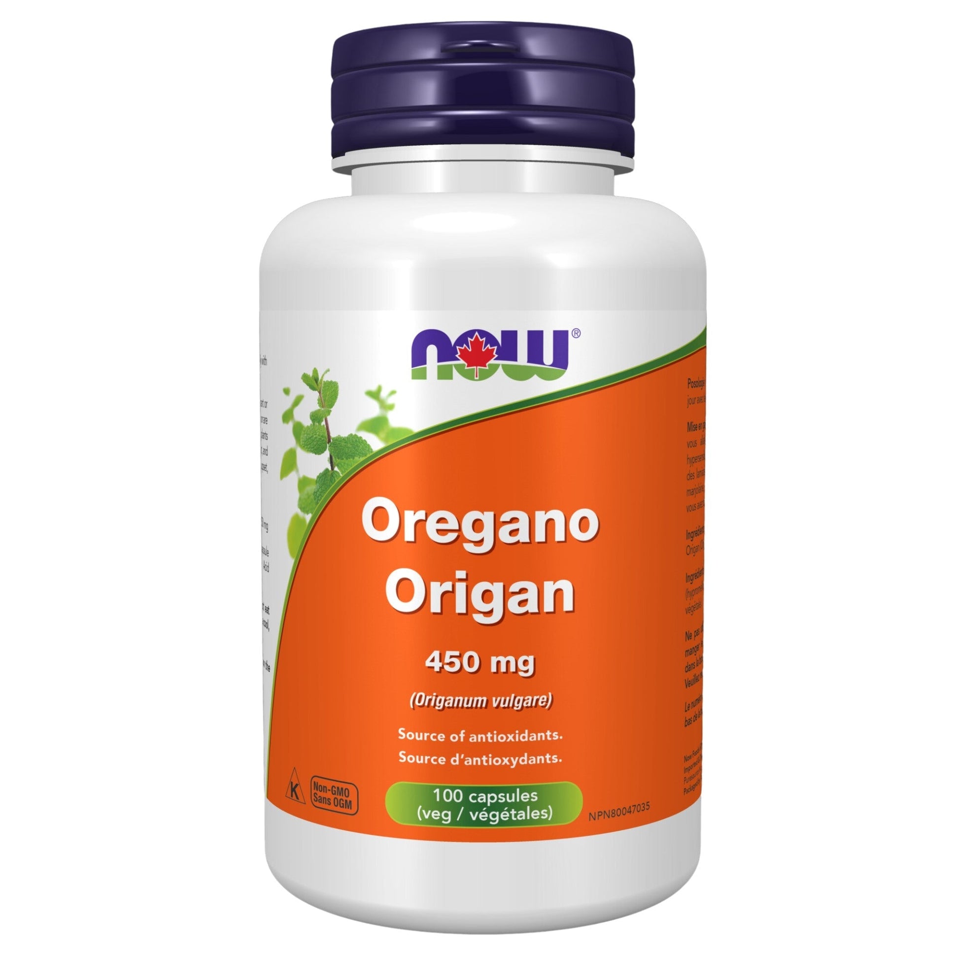 NOW Oregano 450mg 100 Capsules