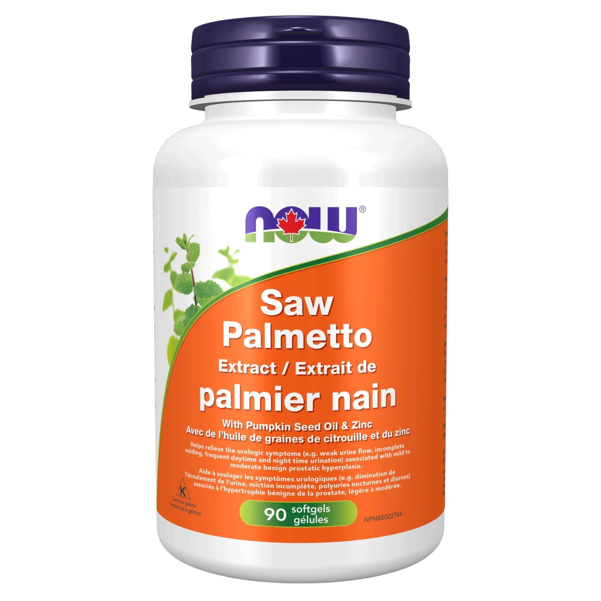NOW Saw Palmetto Extract 80mg 90 Softgels