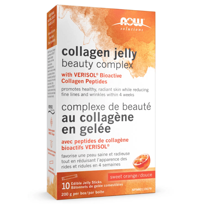 NOW Collagen Jelly Beauty Complex Sweet Orange 200g - Promotes Healthy, Radiant Skin While Reducing Fine Lines And Wrinkles, Collagen Supplement In Unique Jelly Formula Like Gummy, Helps Maintain Strong Hair And Nails