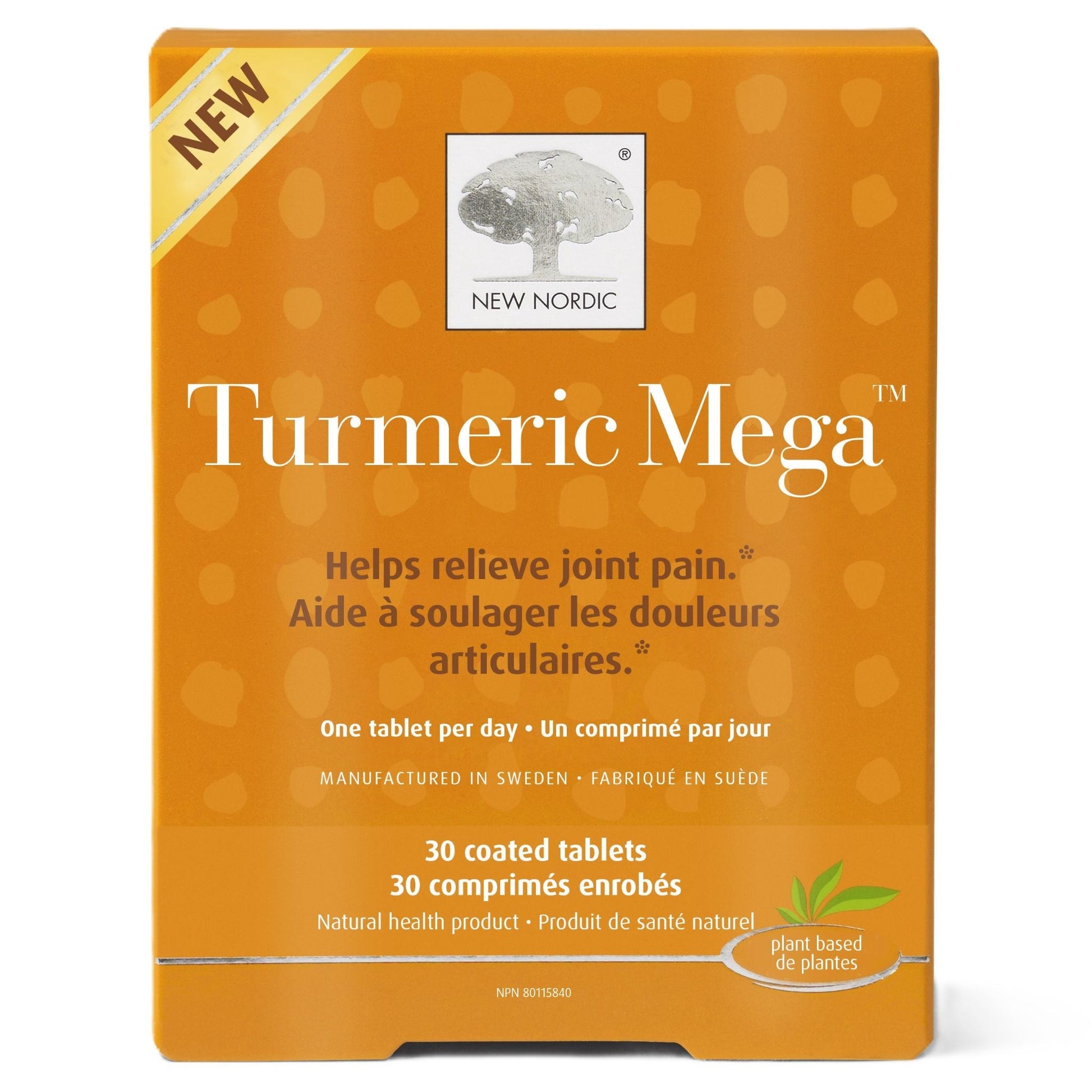 New Nordic Turmeric Mega 30 Coated Tablets