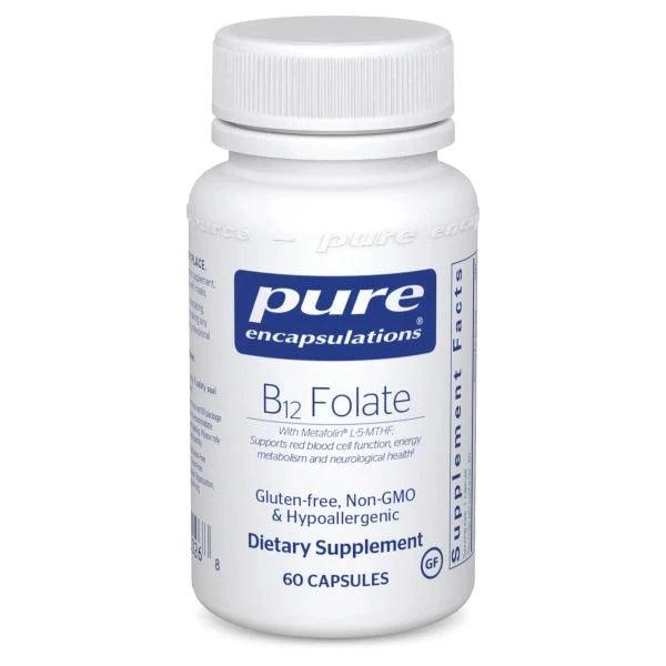 Pure Encapsulations B12 Folate 60 Veg - Caps - Nature's Source Inc
