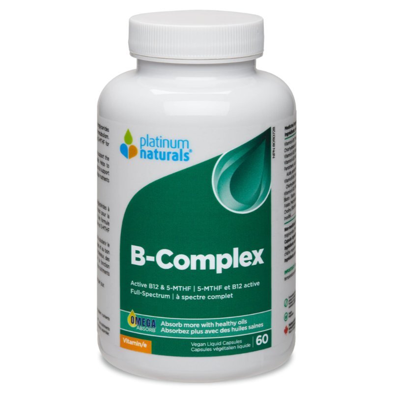 Platinum Naturals B-Complex 120 Vegan Liquid Capsules