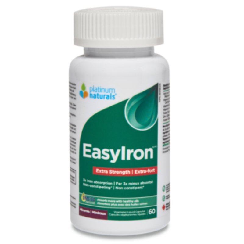 Platinum Naturals EasyIron Extra Strength 60 Vegetarian Liquid Capsules