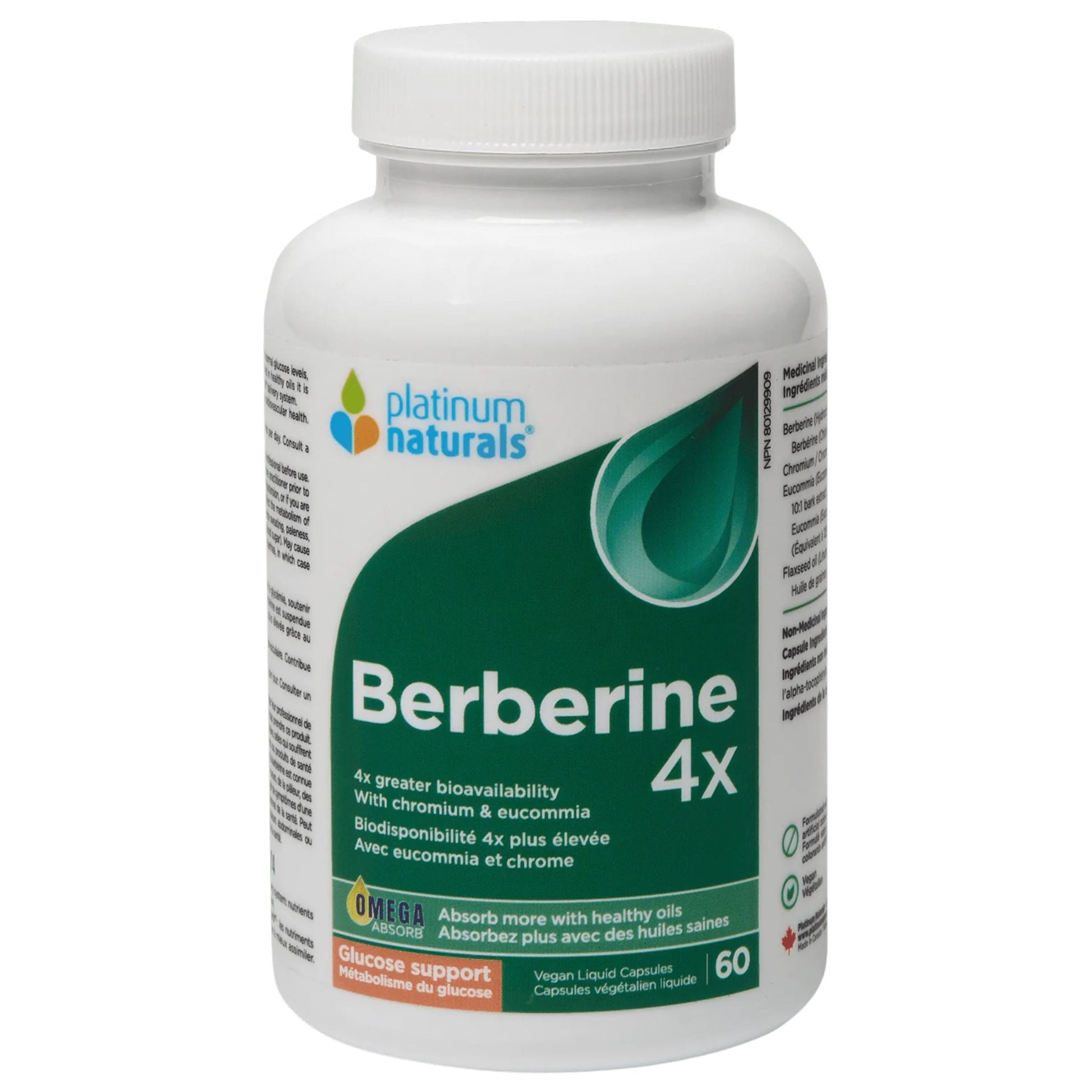 Platinum Naturals Berberine 4x 60 Vegan Capsules