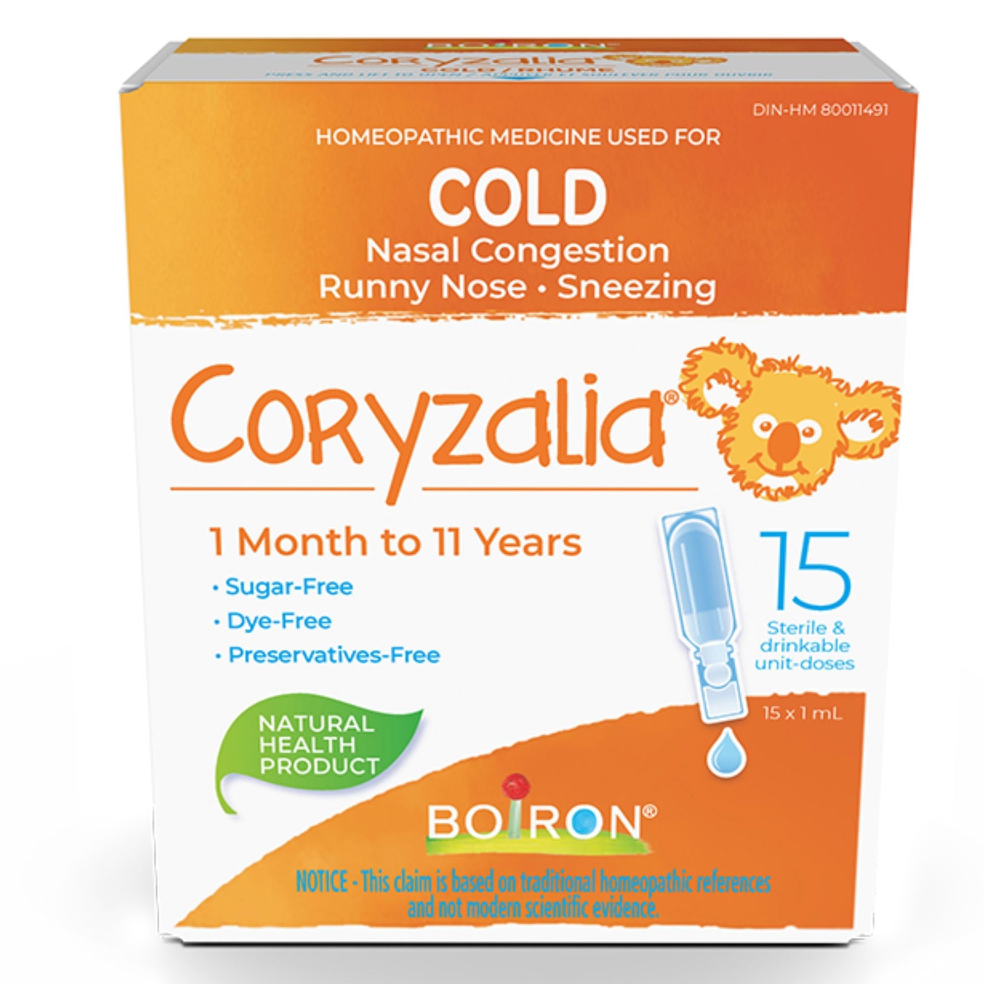 Boiron Coryzalia 1-6 Yrs 15X1