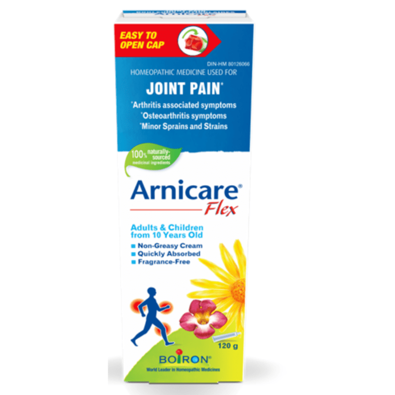 Boiron Arnicare Flex Tube 120g - Relief For Symptoms Associated With Arthritis Pain In Adults, Homeopathic Remedy For Minor Trauma To Tendons And Ligaments, Non-Greasy In Nature And Is Quickly Absorbed