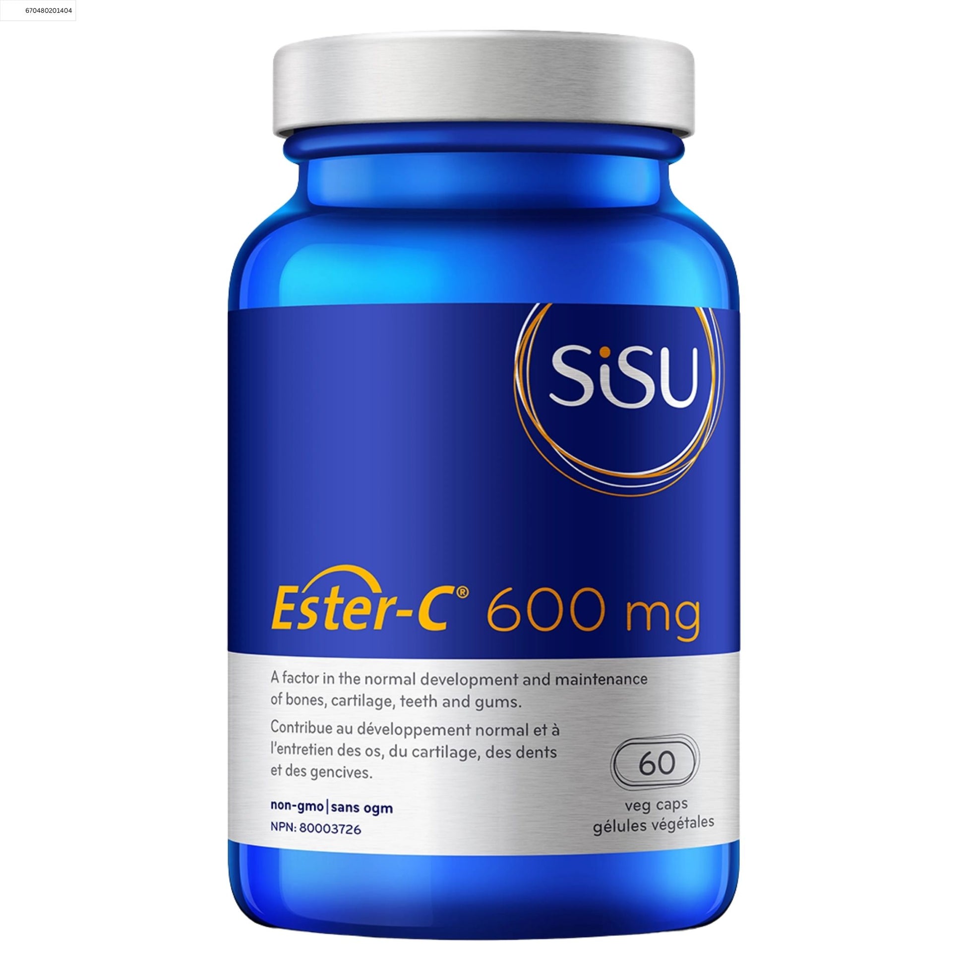 Sisu Ester-C 600mg 60 Veggie Capsules