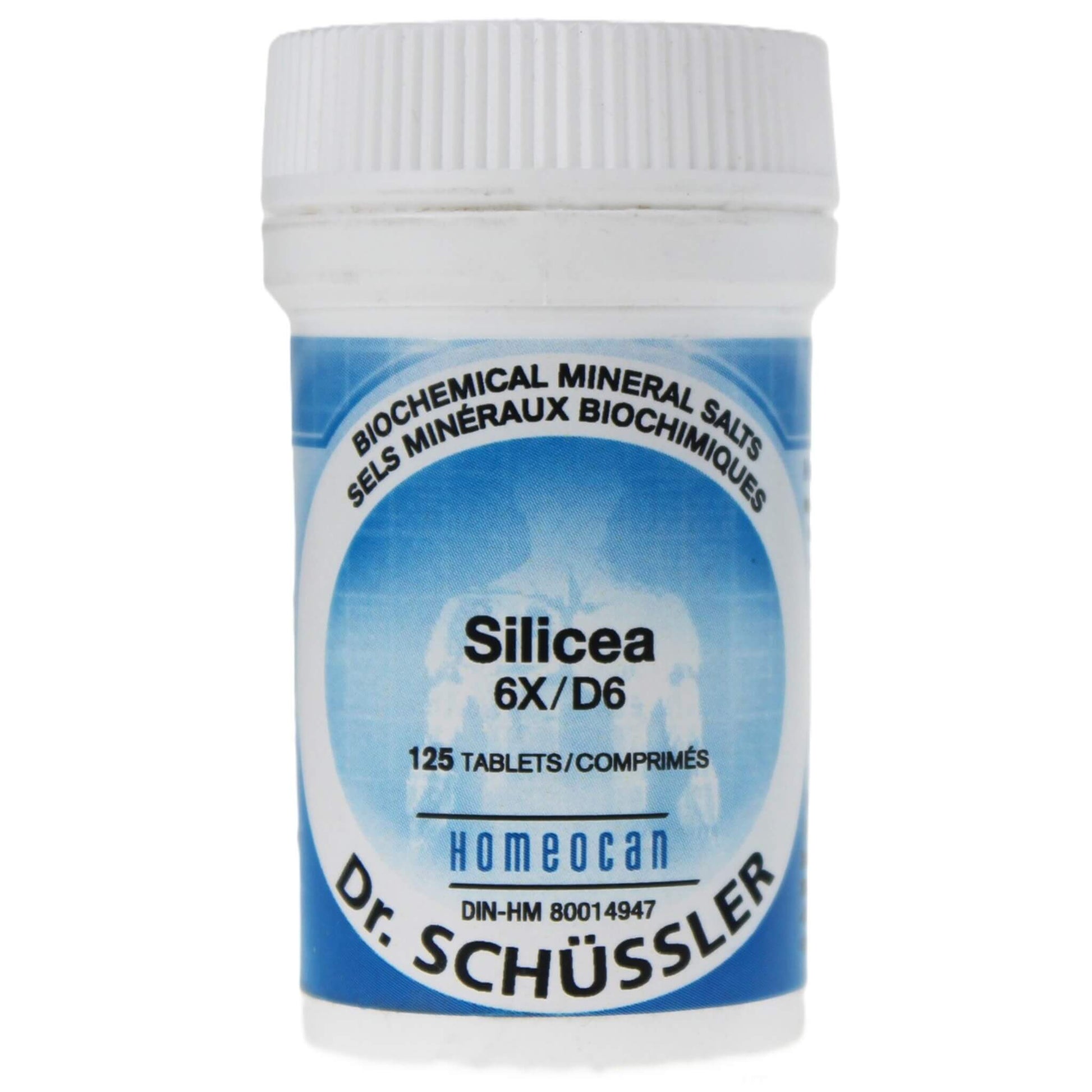 Homeocan Silicea 6X/D6 125 Tablets - Effective For Immune Defenses With Many Adenopathy, General Fragility, Bone And Dental, These Salts Are Closely Related To hysiology Of Human Body