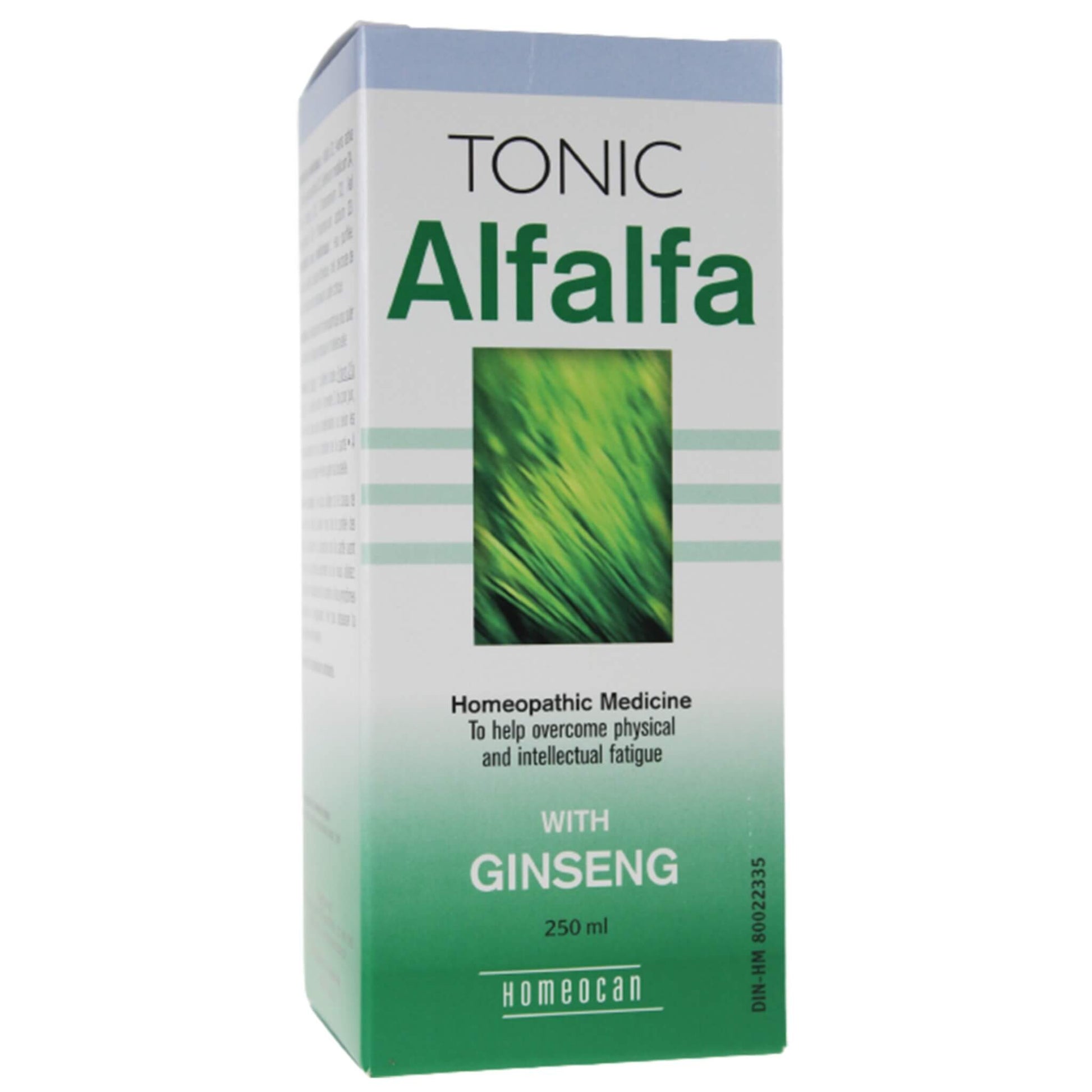 Homeocan Alfalfa Tonic 250ml - Helps Overcome Physical And Intellectual Fatigue, Natural Alternative Without Caffeine, Contains Natural Ingredients
