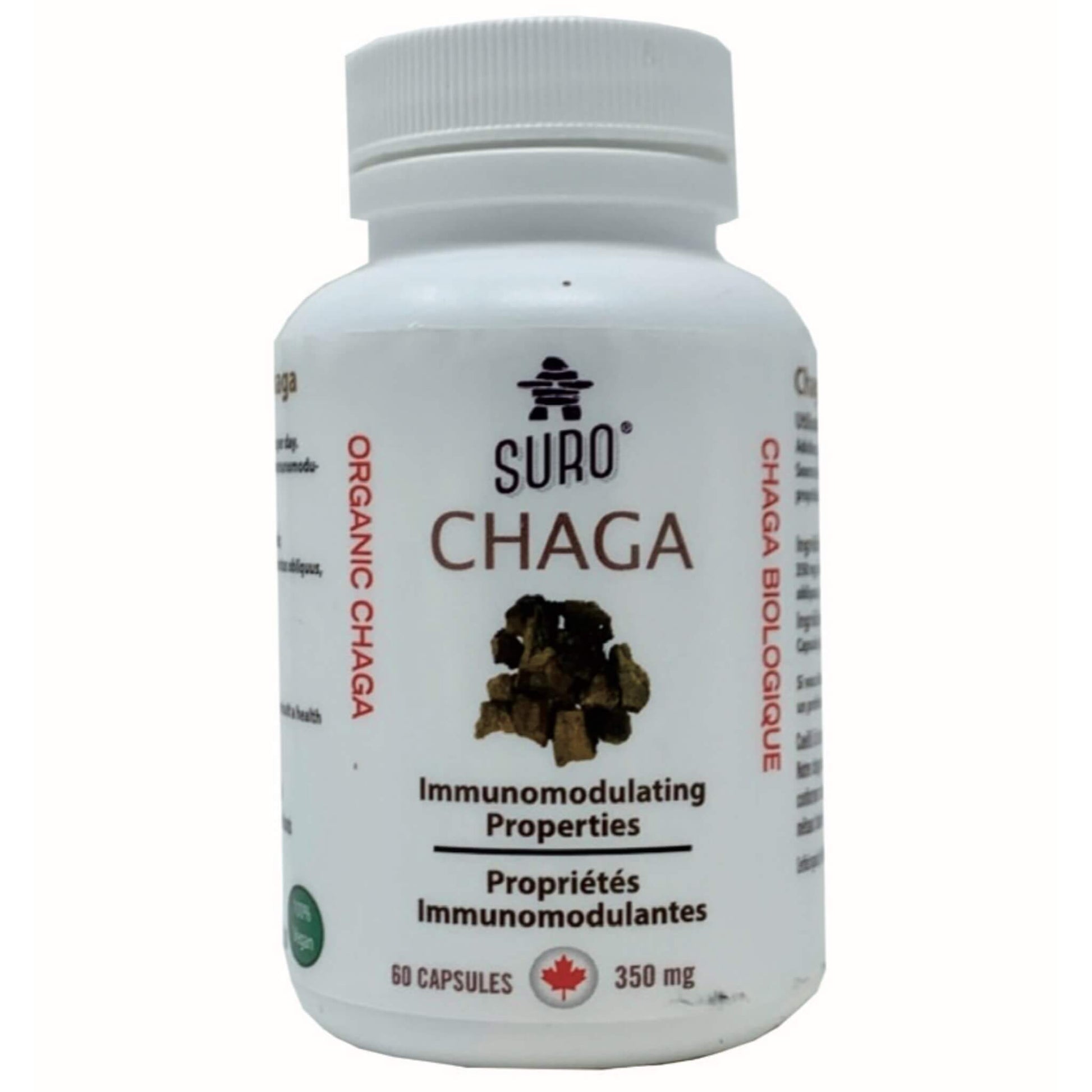 Suro Organic Canadian Chaga 60 Capsules