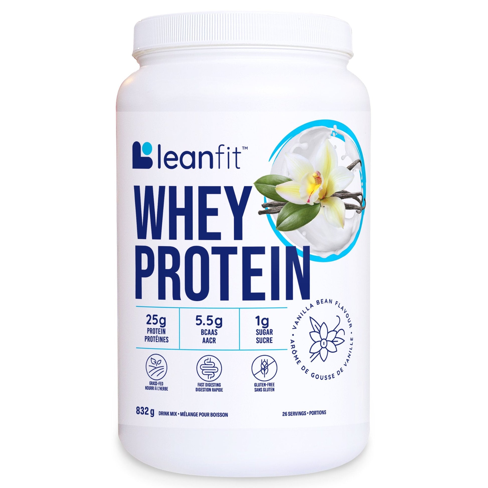 LeanFit Whey Protein Vanilla Bean 832g