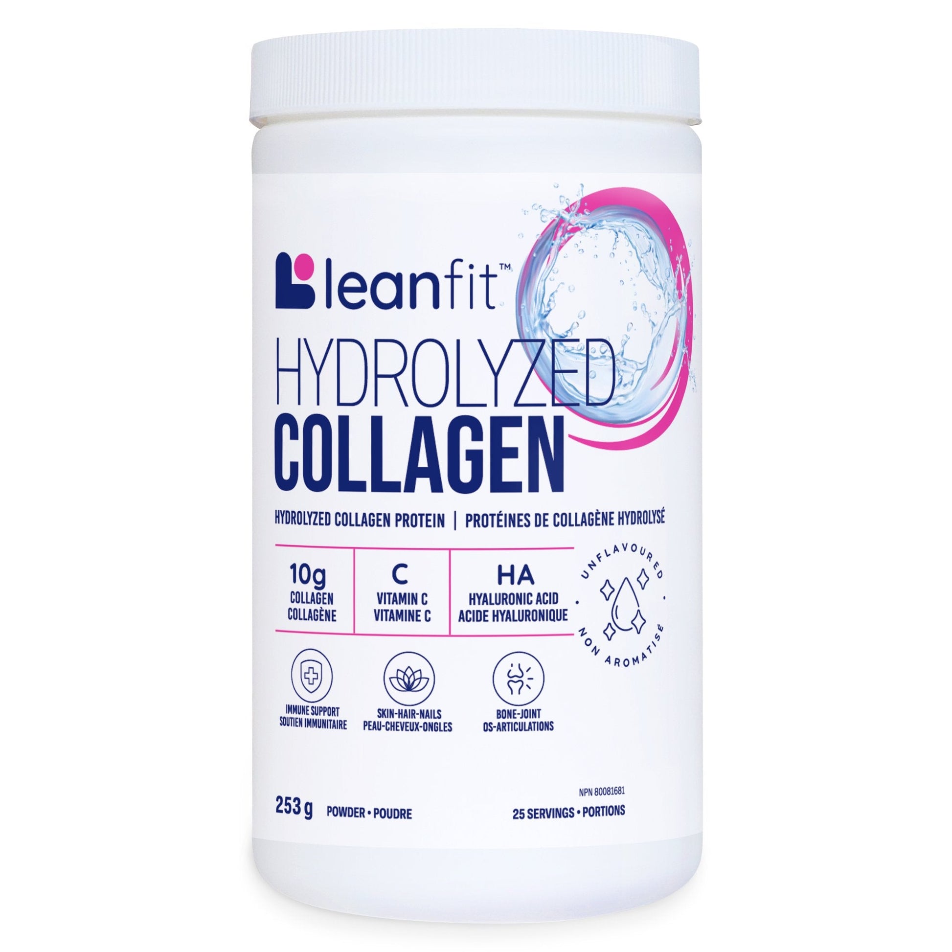 LeanFit Hydrolyzed Collagen Unflavoured 253g