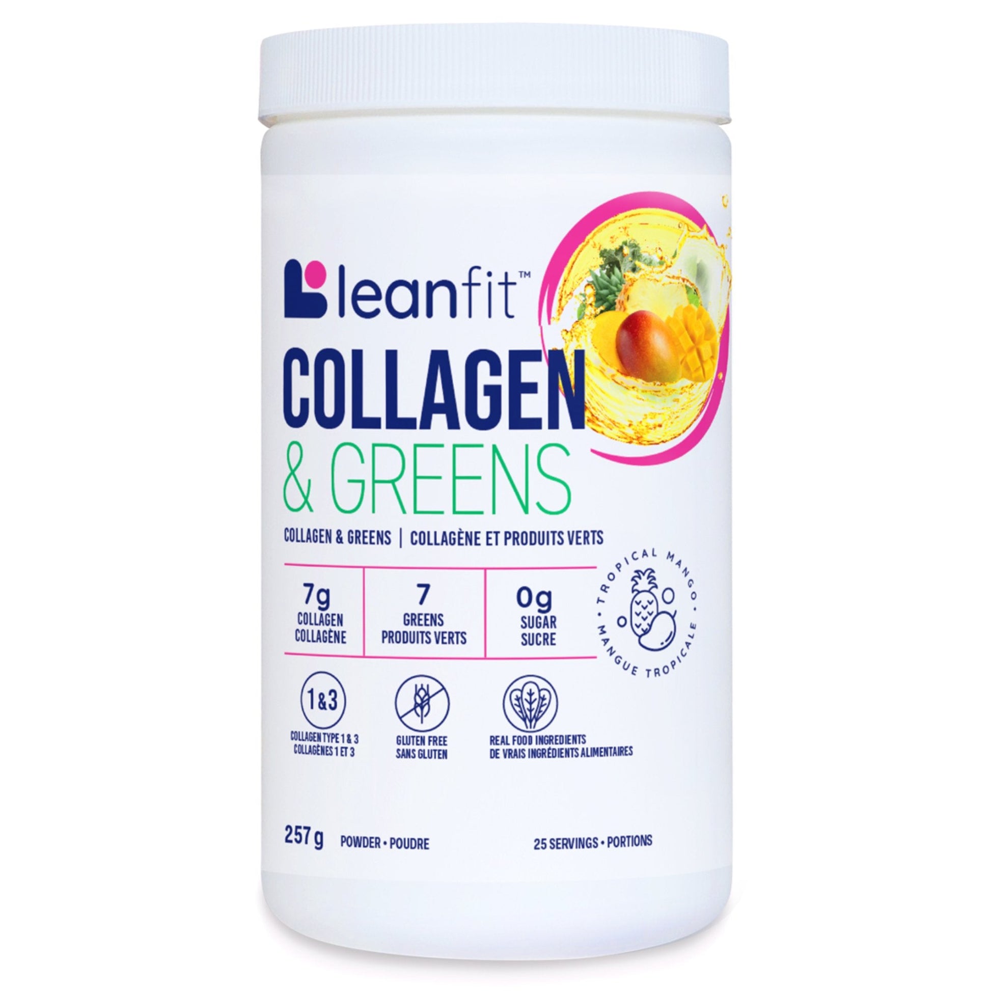 LeanFit Collagen & Greens Tropical Mango 257g