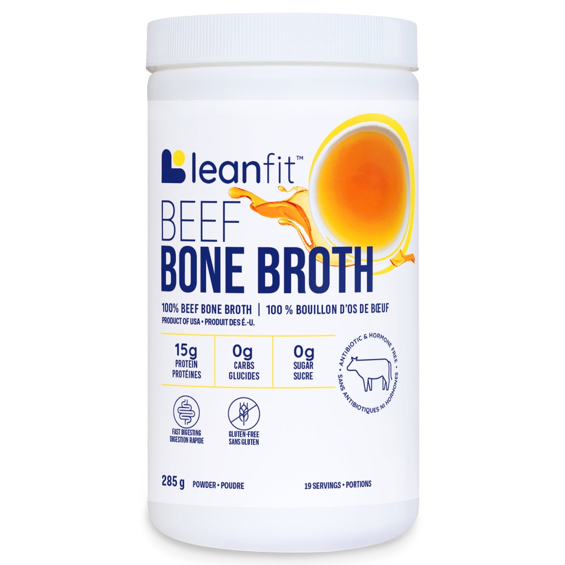 LeanFit Bone Broth Beef Powder 285g