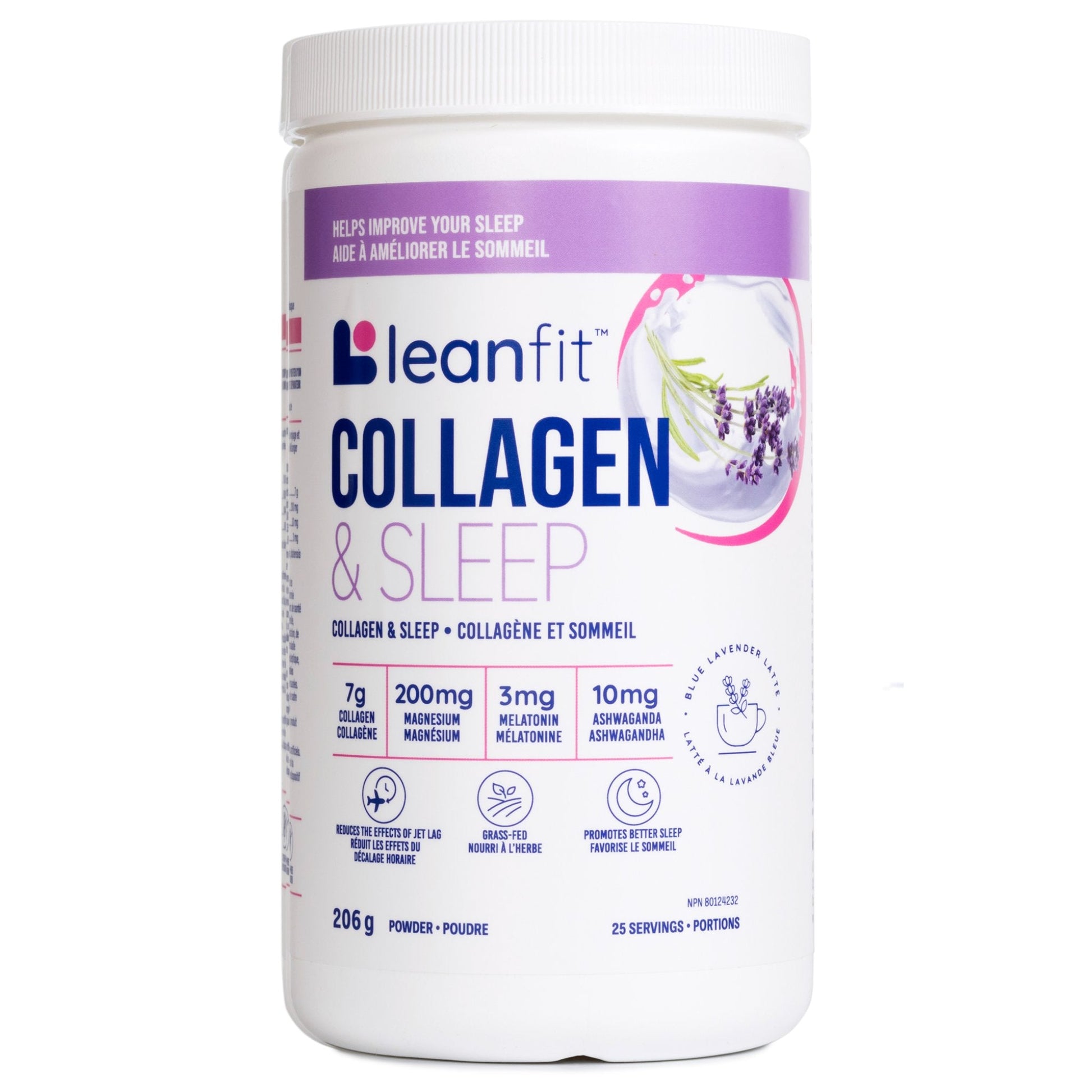 LeanFit Collagen & Sleep Blue Lavender 206g