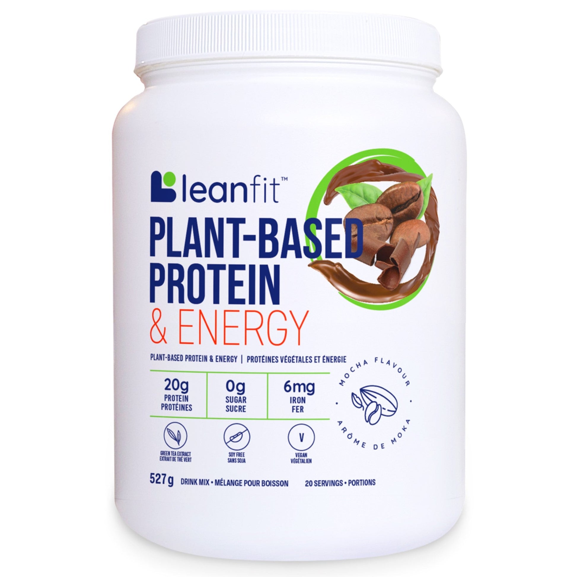 LeanFit Plant Protein & Energy Mocha 527g