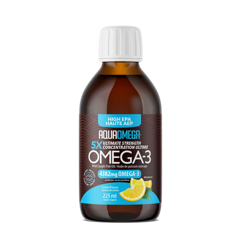 AquaOmega High Potency Fish Oil Lemon 225mL - Demo