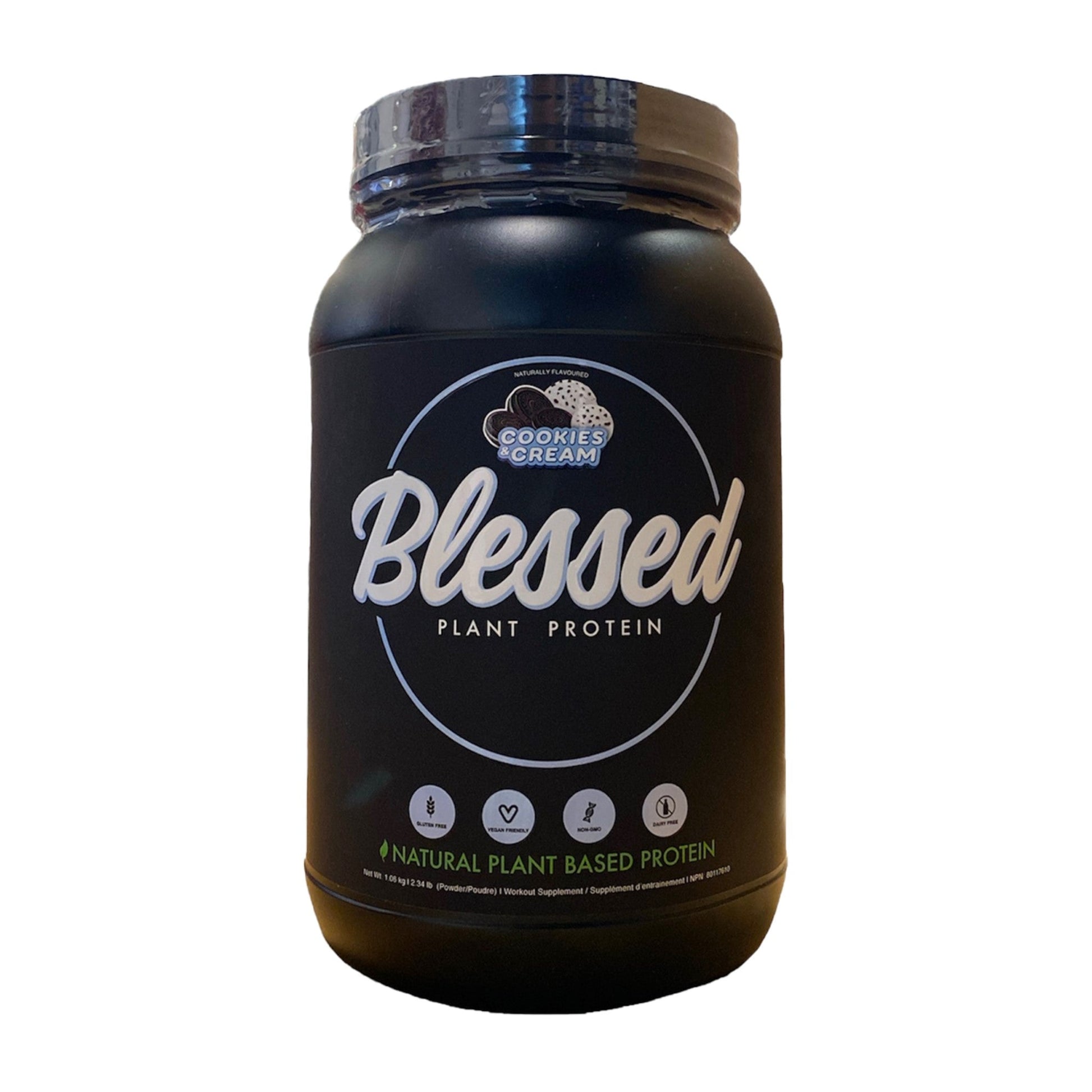 Blessed Protein Powder Cookies and Cream 978g - Assists With Recovery, Helps Manage Cravings & Increases Performance, Good Source of Protein, Prevents Boating