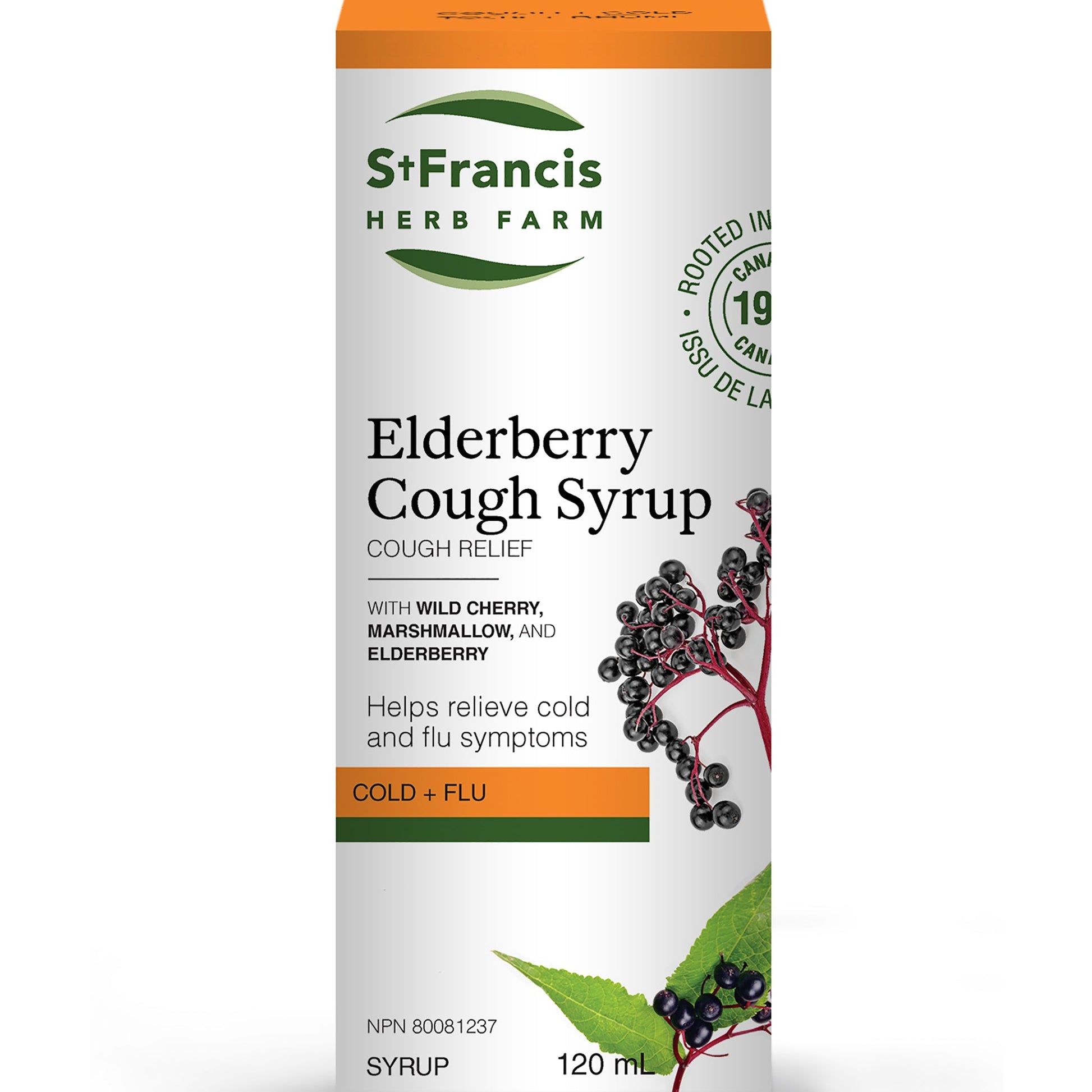 St Francis Herb Farm - STOP IT COLD Elderberry Cough Syrup For Adults - 120ml