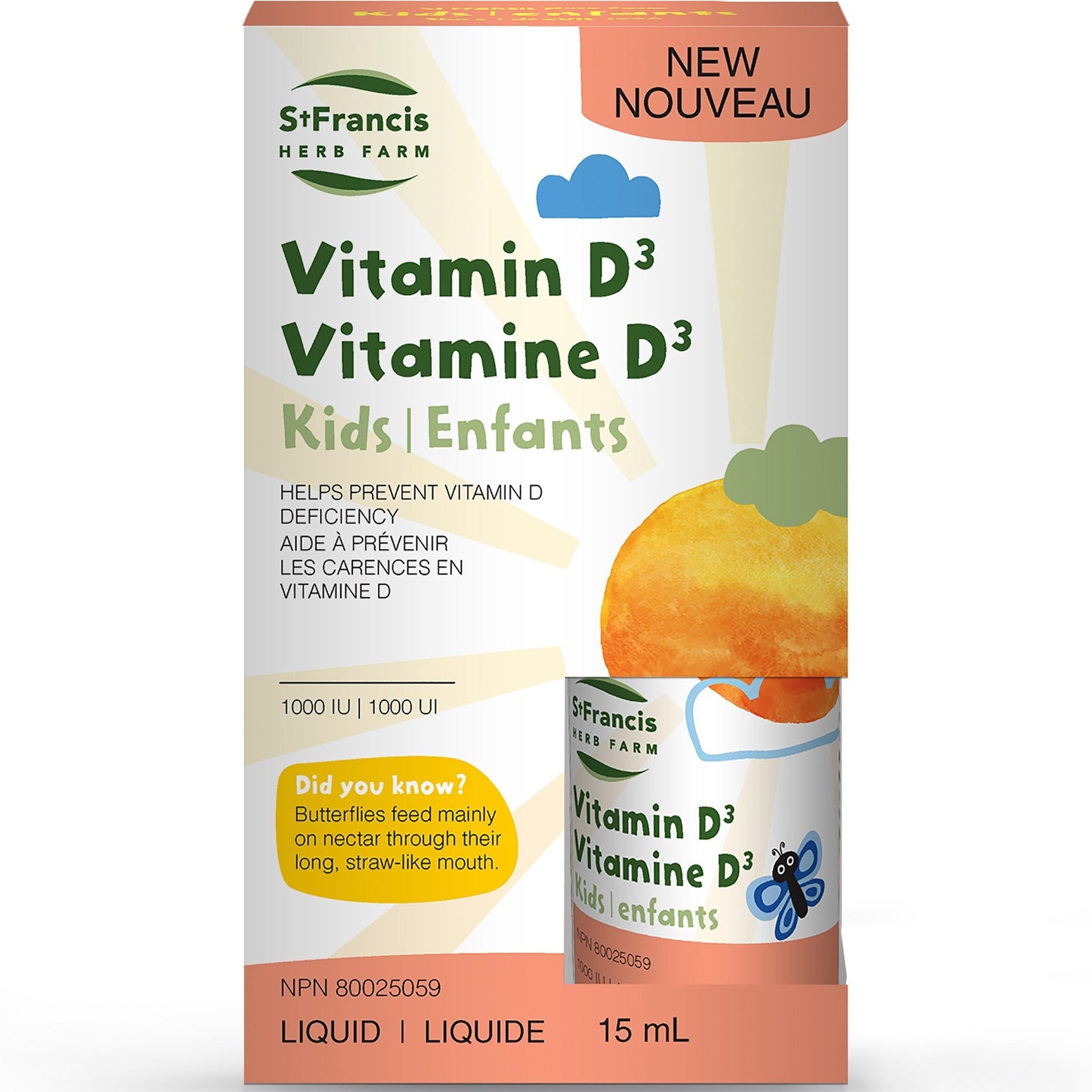 St. Francis Herb Farm Vitamin D3 Kids 15ml