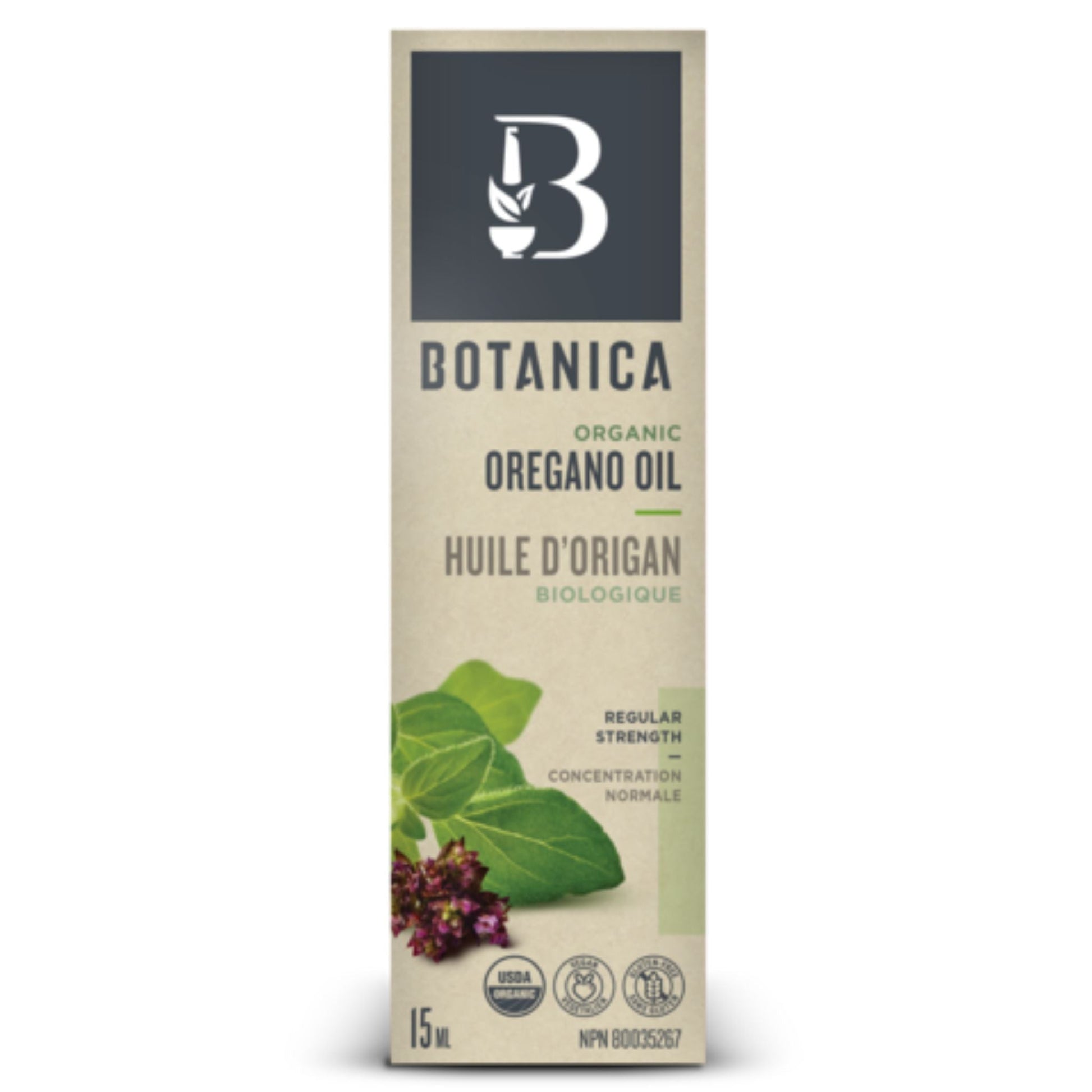 Botanica Oregano Oil Regular Strength 1:3 15ml - Powerful Antioxidant For Immune Health, Ideal For Colds, Flu, Or Other Infections, Possess Natural Anti-Viral, Anti-Bacterial, Anti-Fungal Properties