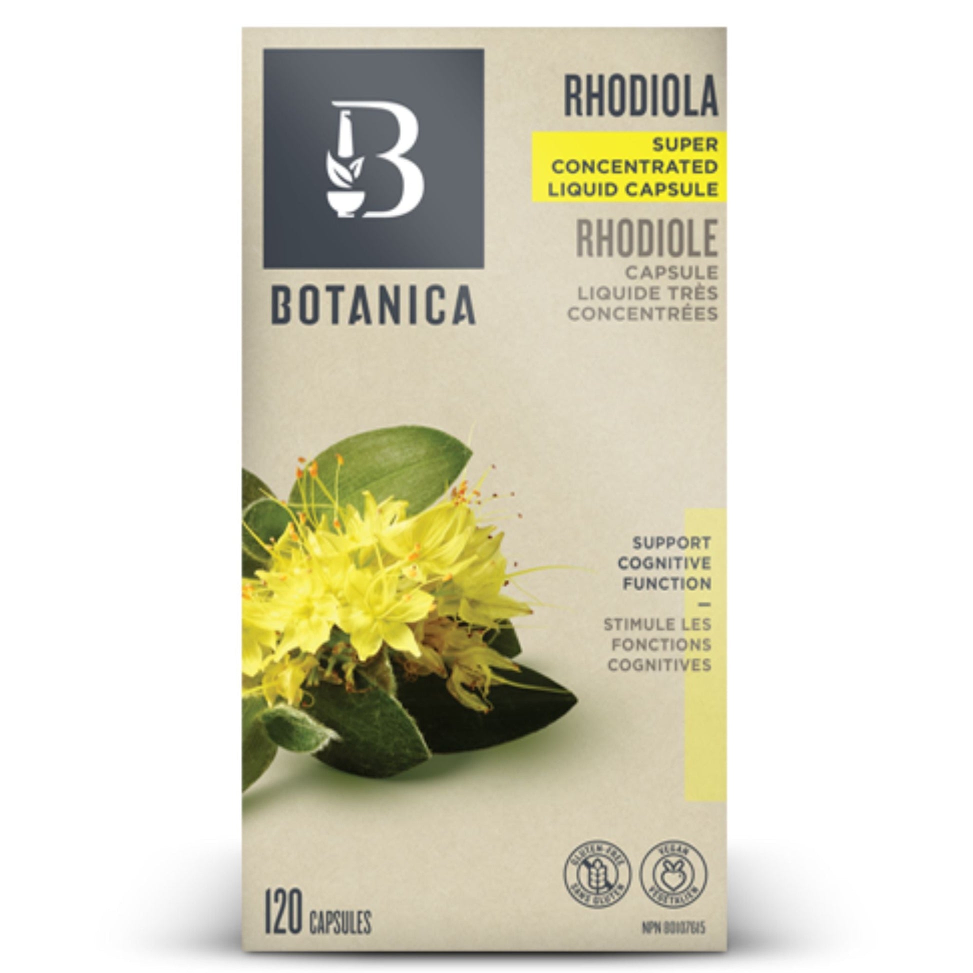 Botanica Rhodiola 120 Capsules - Supports Cognitive Function, Good Source Of Antioxidants, Relieves Symptoms Of Stress, Highly Concentrated Liquid Capsules, Guaranteed Quality And Potency