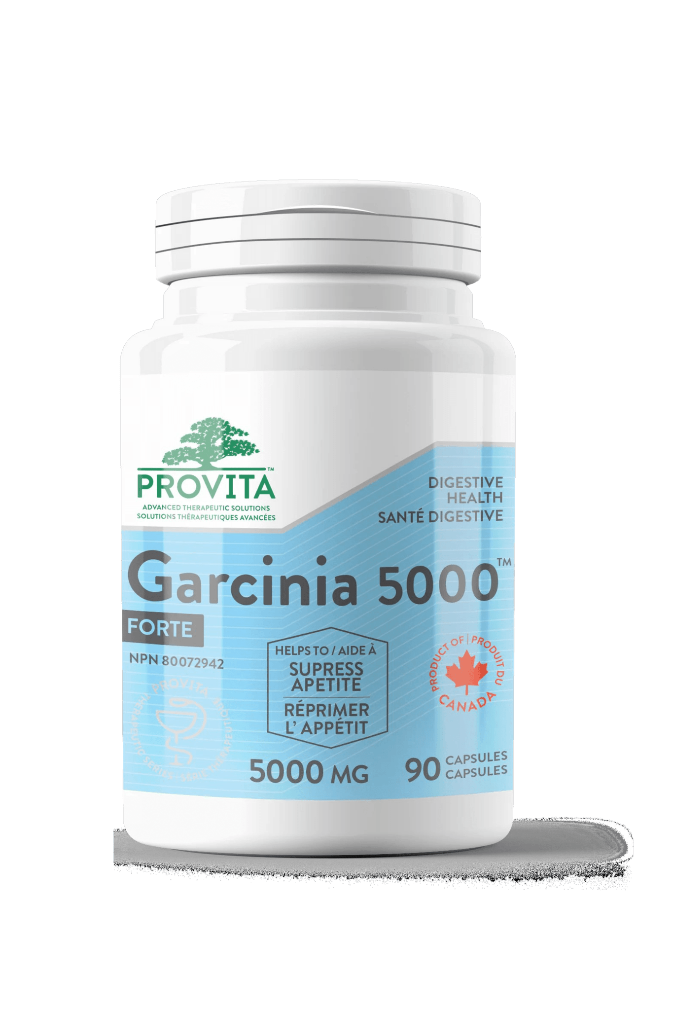 Provita Garcinia 5000 Forte 90 Vegan Capsules - Promotes Weight Loss and Fat Burning, Improves Serotonin Levels, Appetite Suppressant