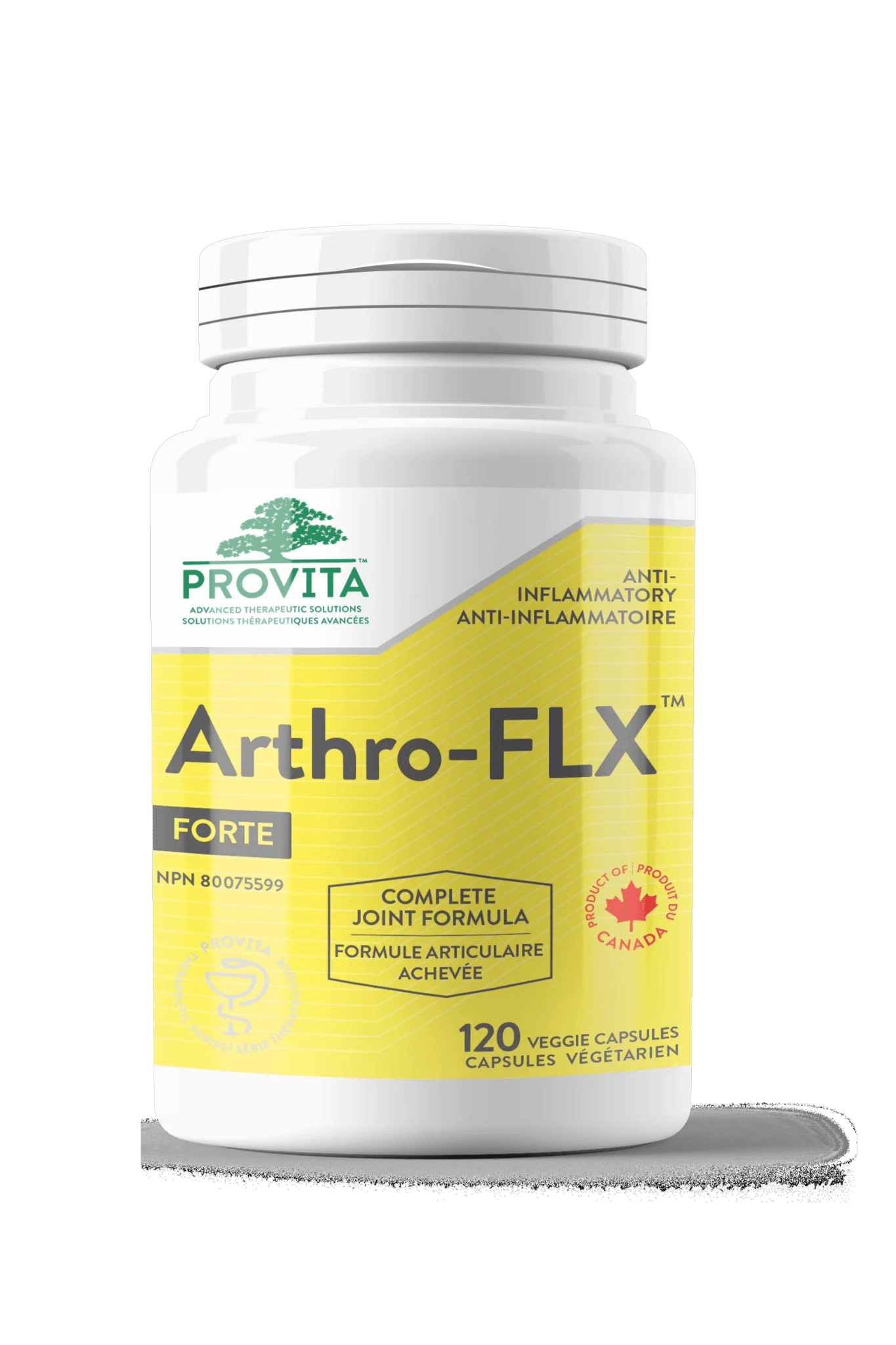 Provita Arthro-FLX Forte 120 Vegan Capsules - Anti-inflammatory, Reduces Joint Pain and Back Pain, Enhances Joint Movement, Improves Mobility, Strengthens Joint Cartilage